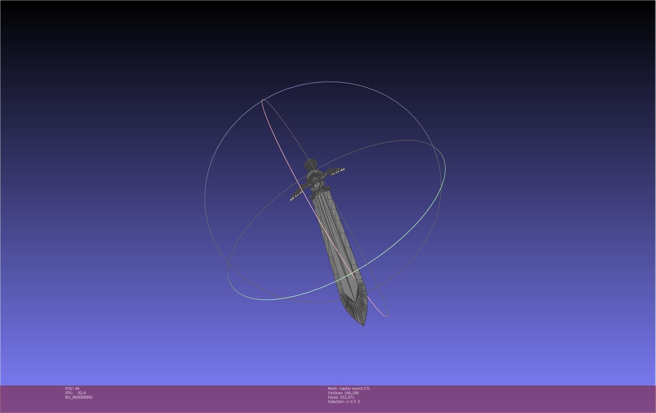 Zelda Master Sword Printable Assembly 3D print model_51