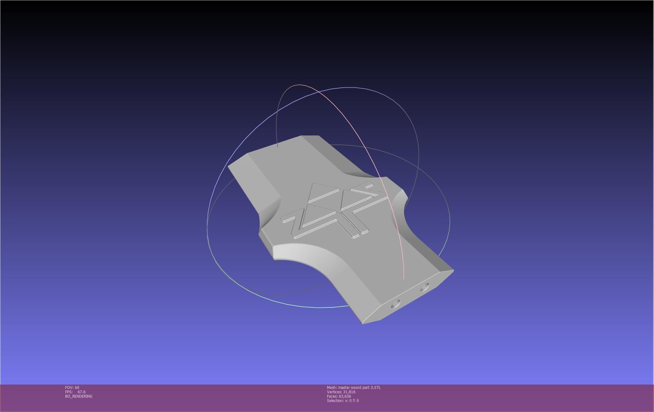 Zelda Master Sword Printable Assembly 3D print model_128