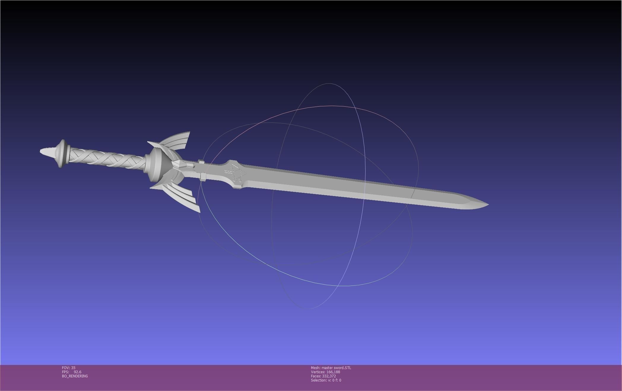 Zelda Master Sword Printable Assembly 3D print model_66