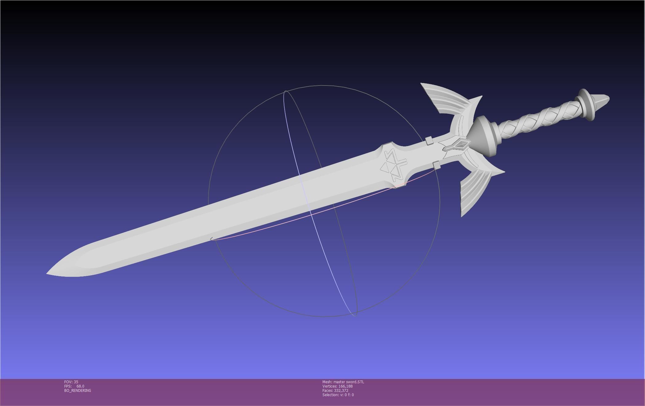 Zelda Master Sword Printable Assembly 3D print model_97