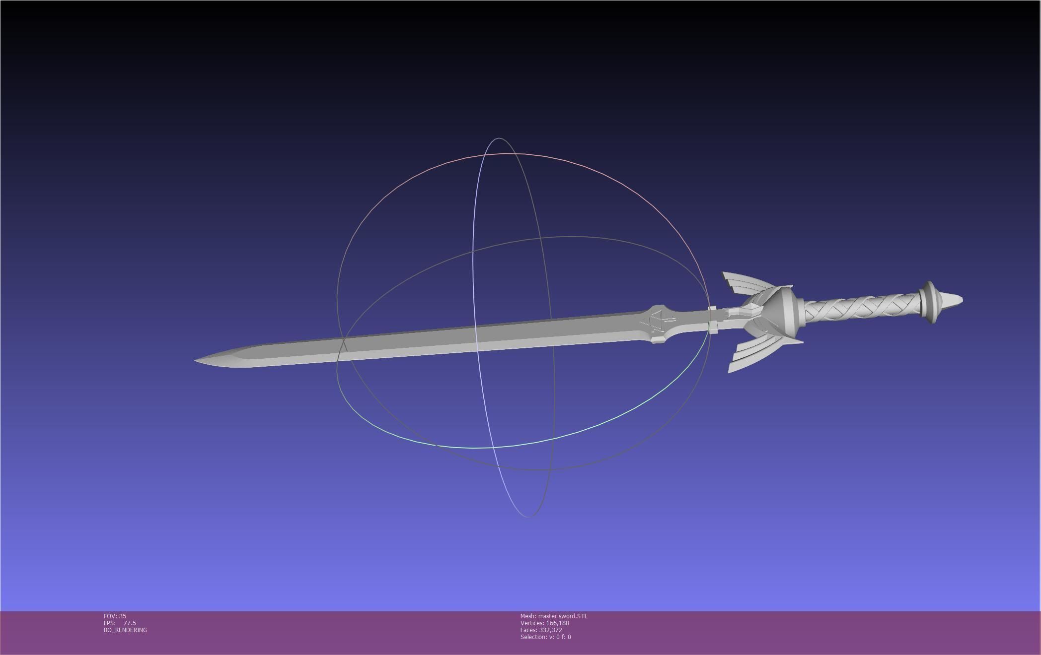 Zelda Master Sword Printable Assembly 3D print model_78