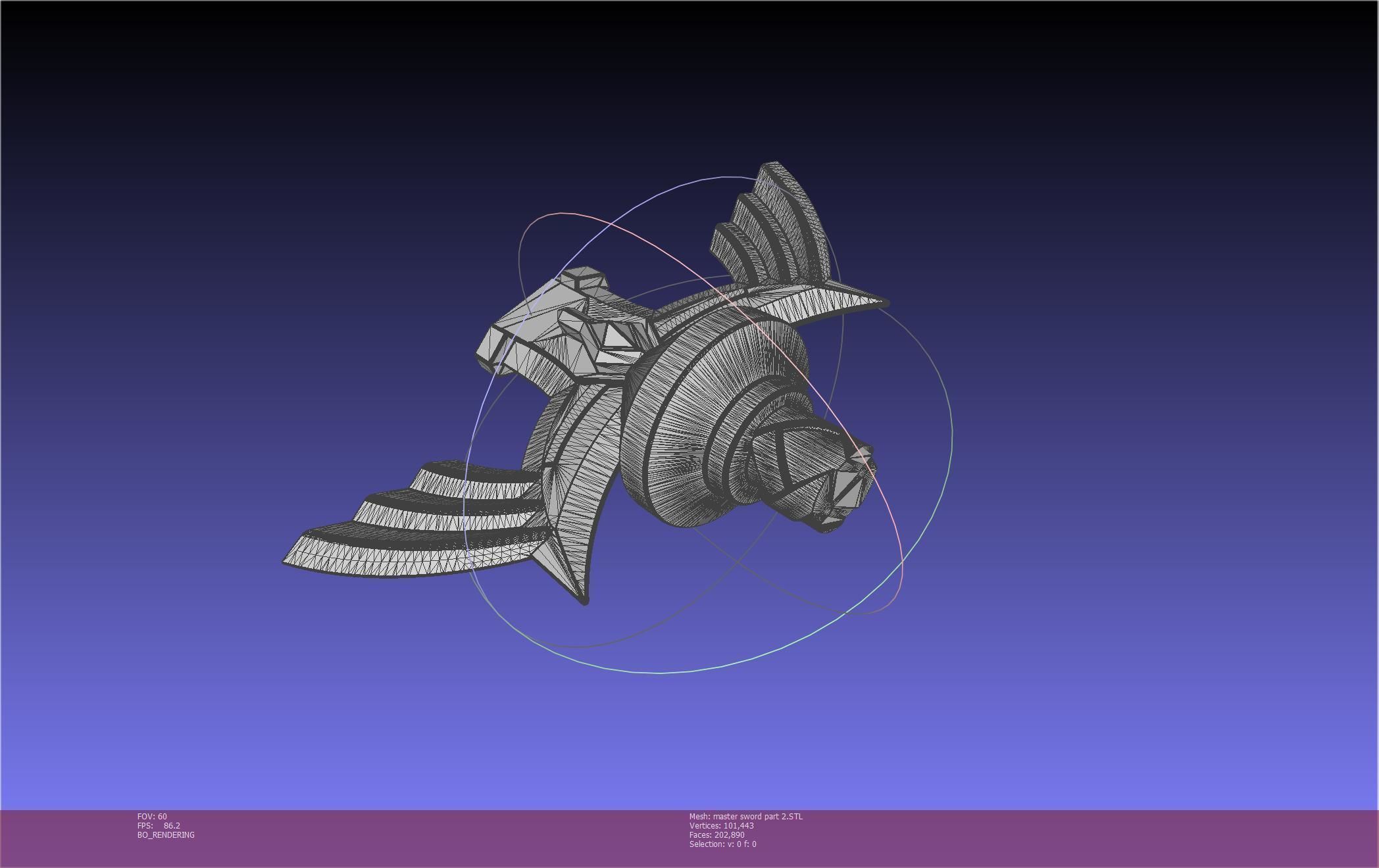 Zelda Master Sword Printable Assembly 3D print model_113