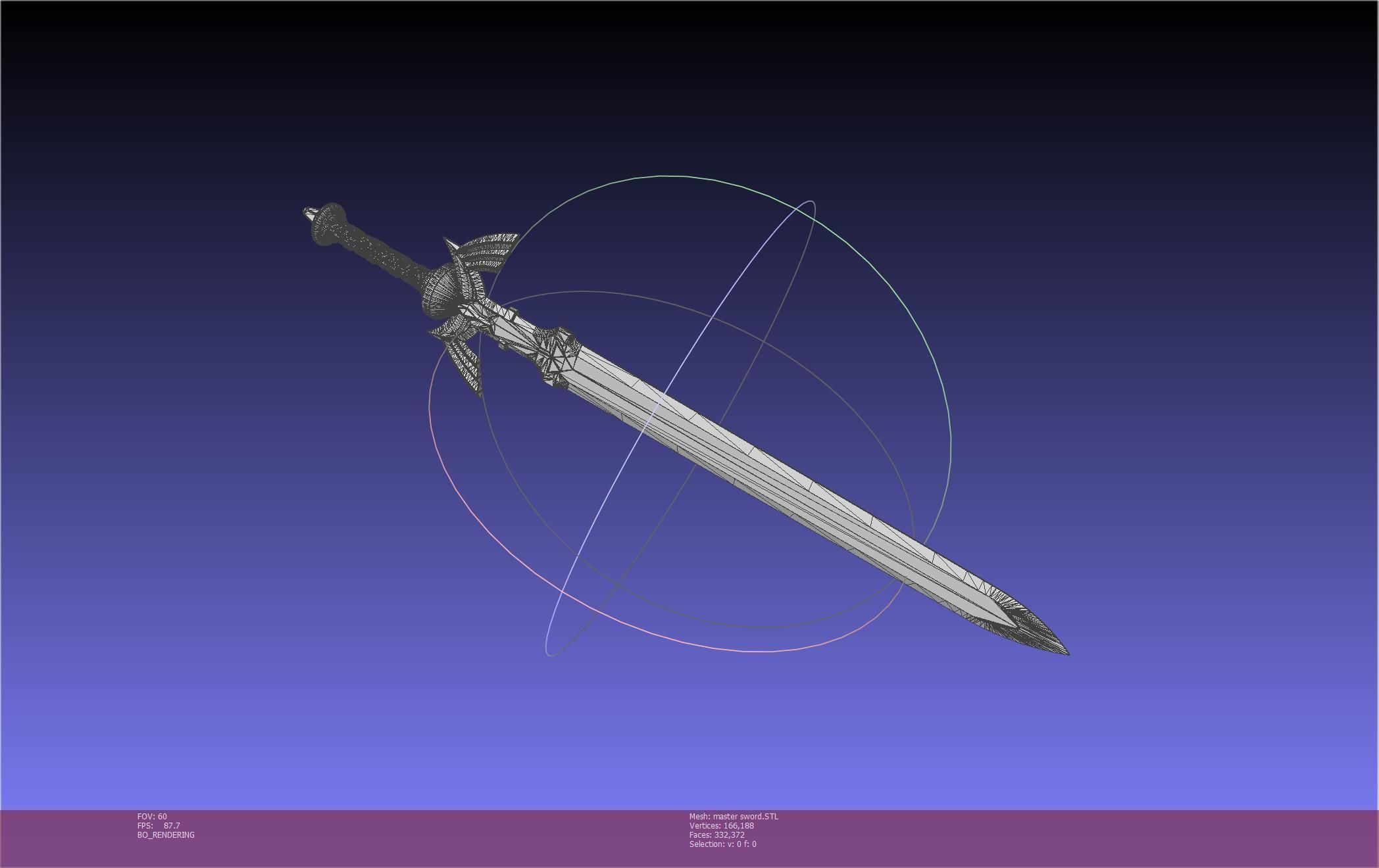 Zelda Master Sword Printable Assembly 3D print model_14