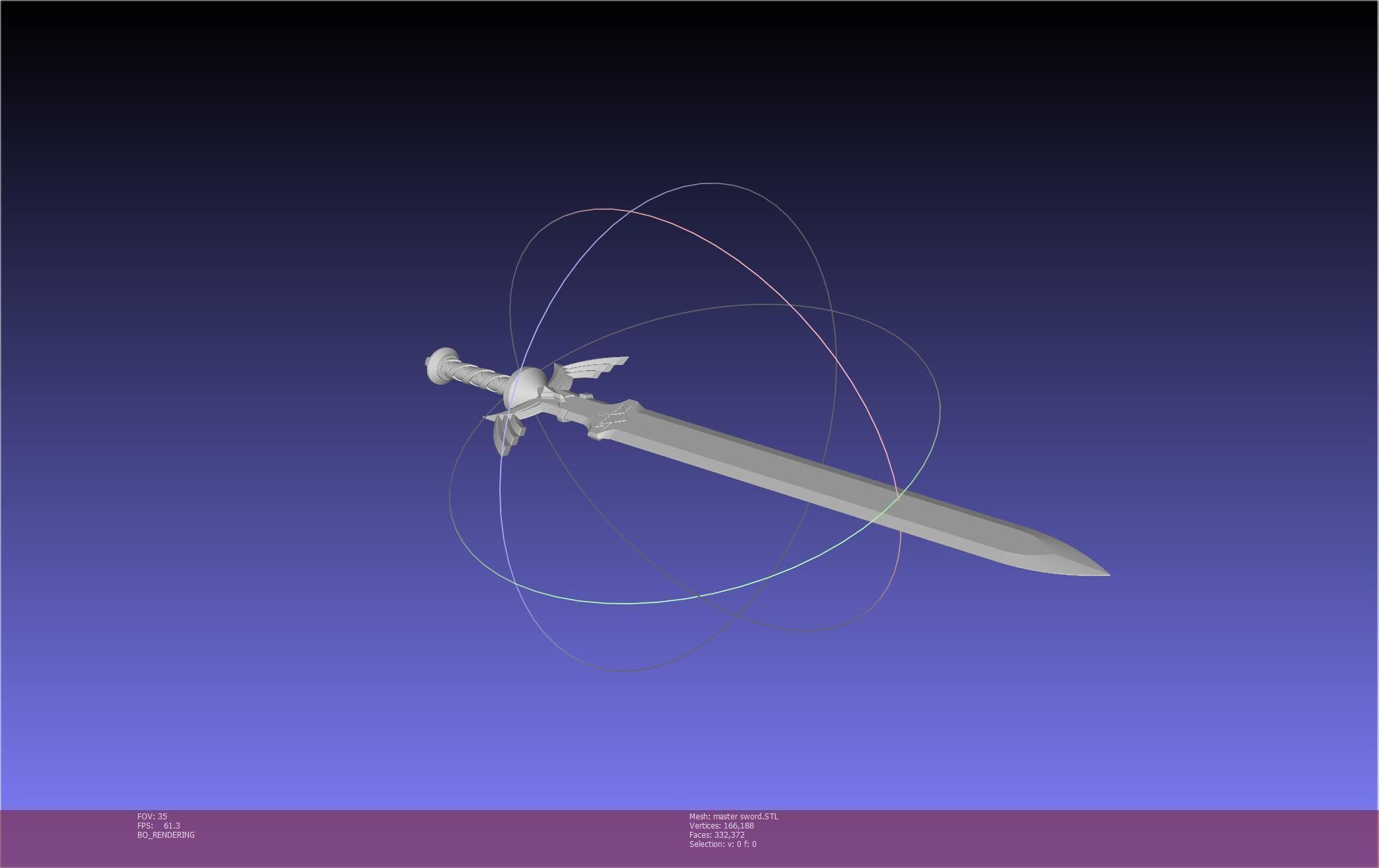 Zelda Master Sword Printable Assembly 3D print model_89