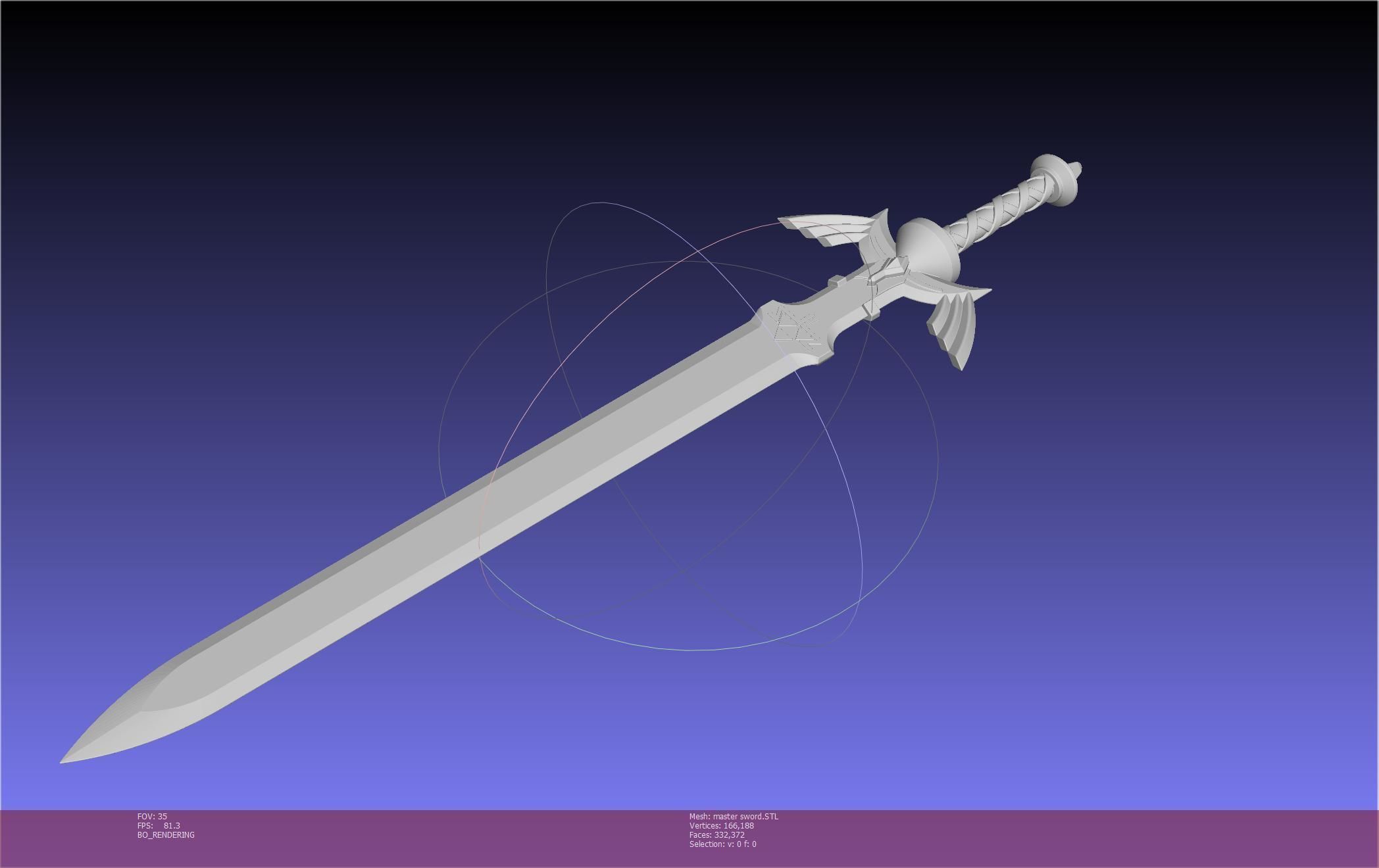 Zelda Master Sword Printable Assembly 3D print model_95