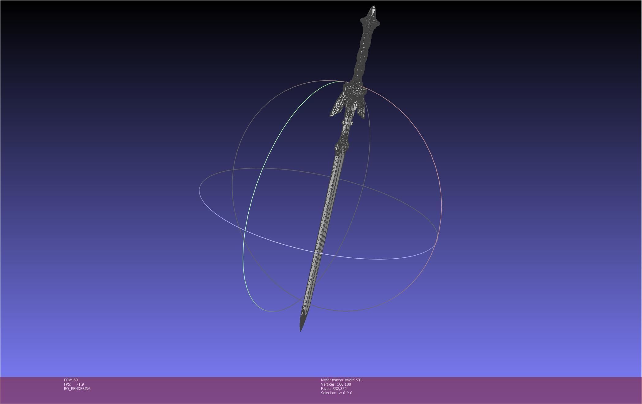 Zelda Master Sword Printable Assembly 3D print model_48