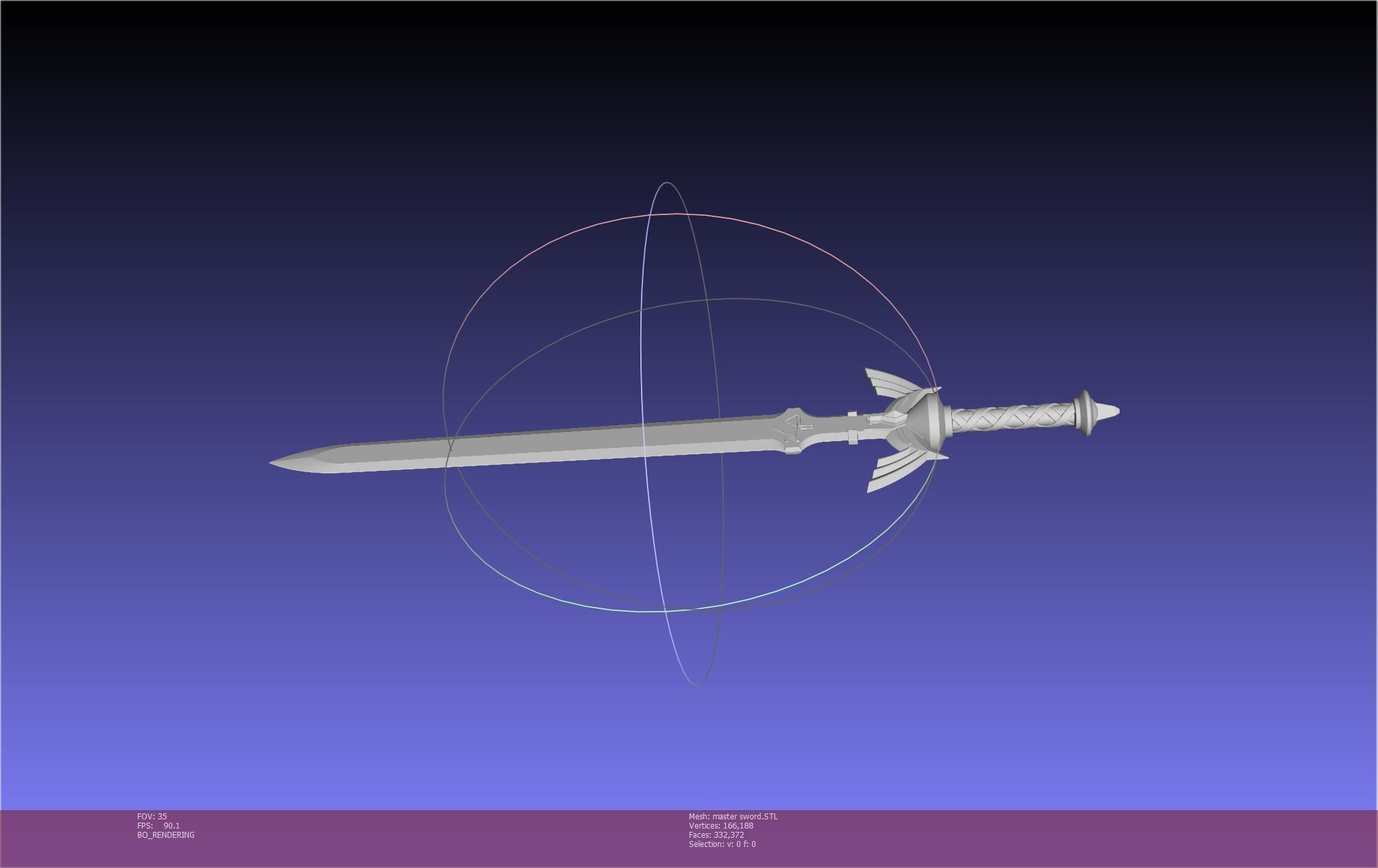 Zelda Master Sword Printable Assembly 3D print model_79
