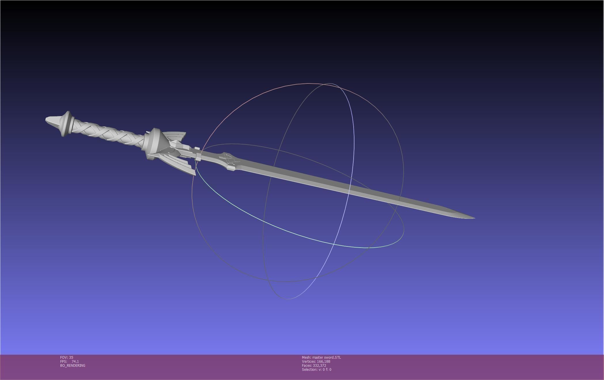 Zelda Master Sword Printable Assembly 3D print model_72