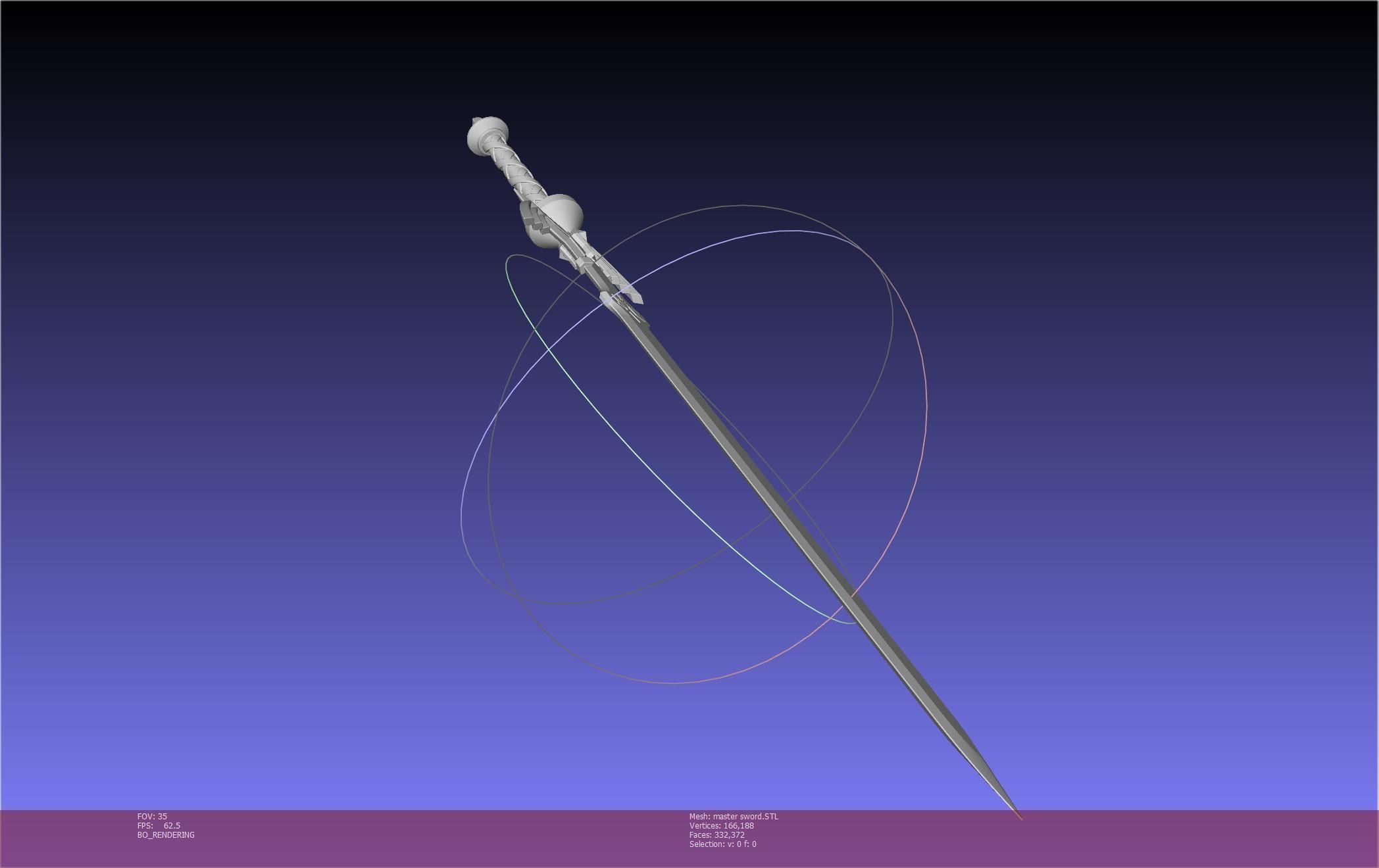 Zelda Master Sword Printable Assembly 3D print model_69