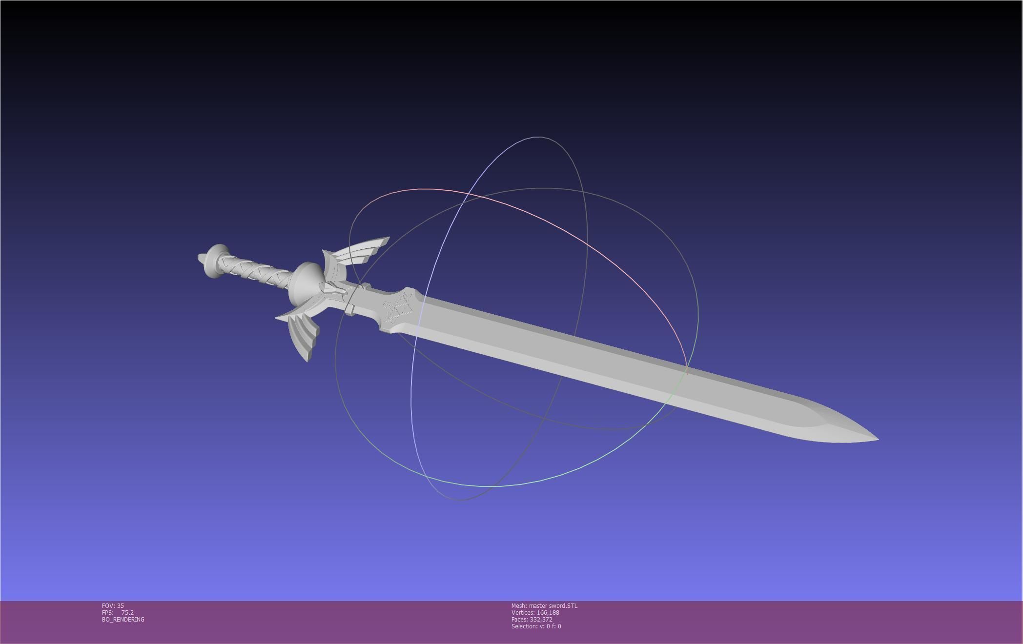 Zelda Master Sword Printable Assembly 3D print model_57