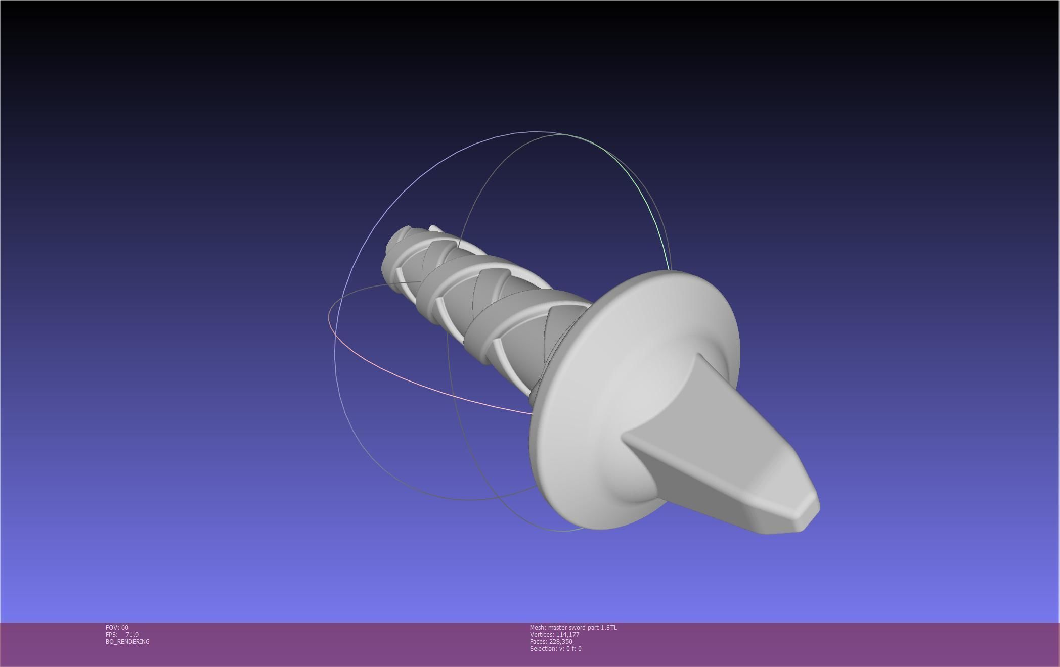 Zelda Master Sword Printable Assembly 3D print model_108