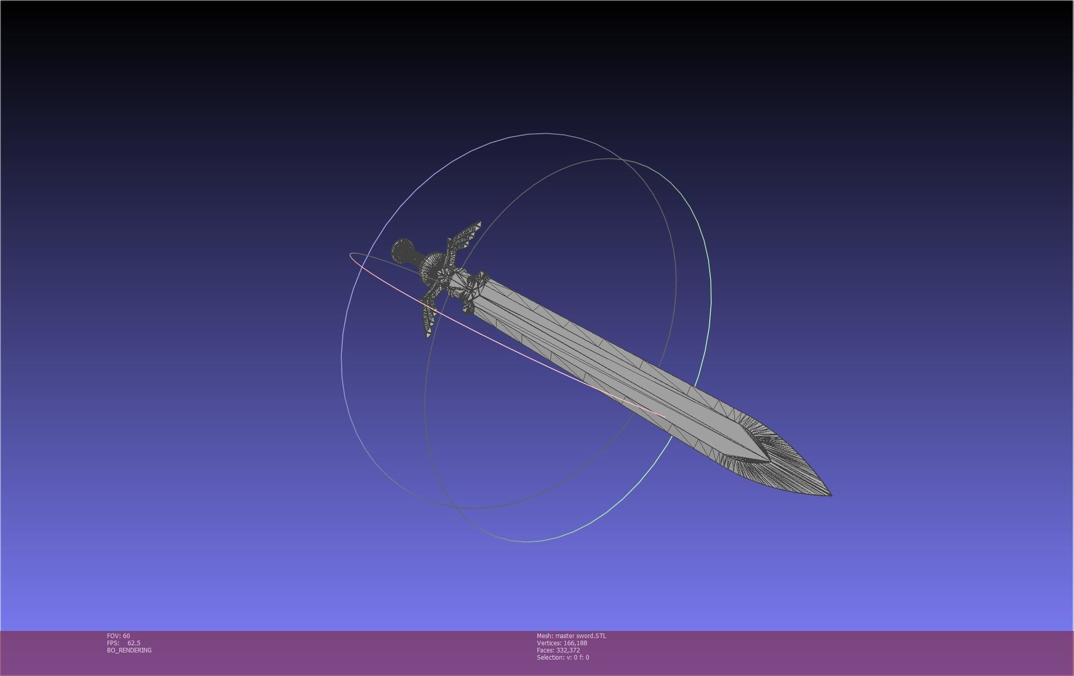 Zelda Master Sword Printable Assembly 3D print model_12