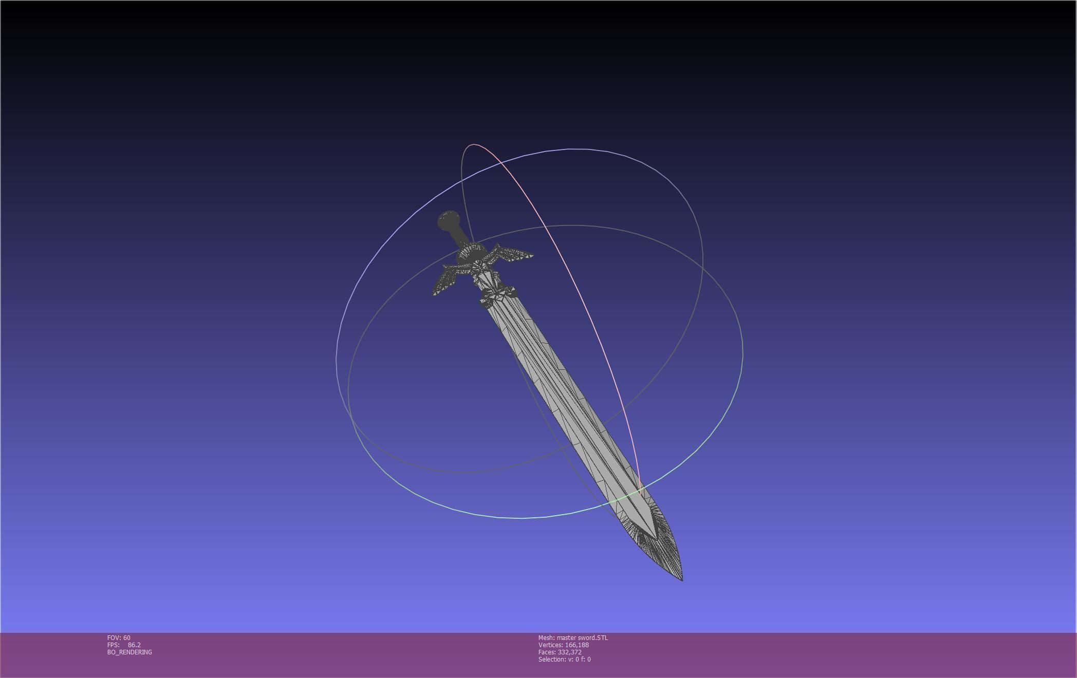 Zelda Master Sword Printable Assembly 3D print model_32