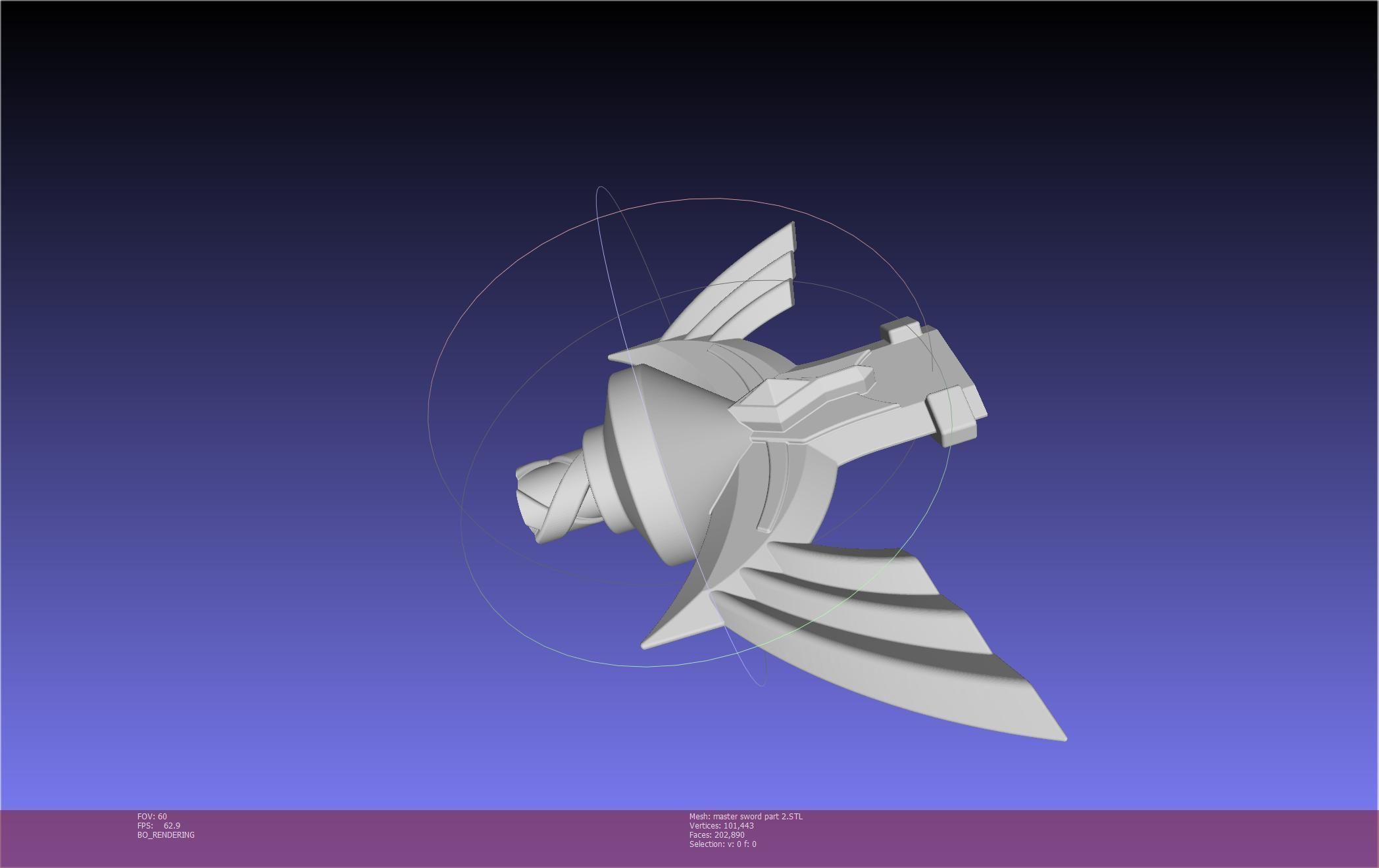 Zelda Master Sword Printable Assembly 3D print model_123