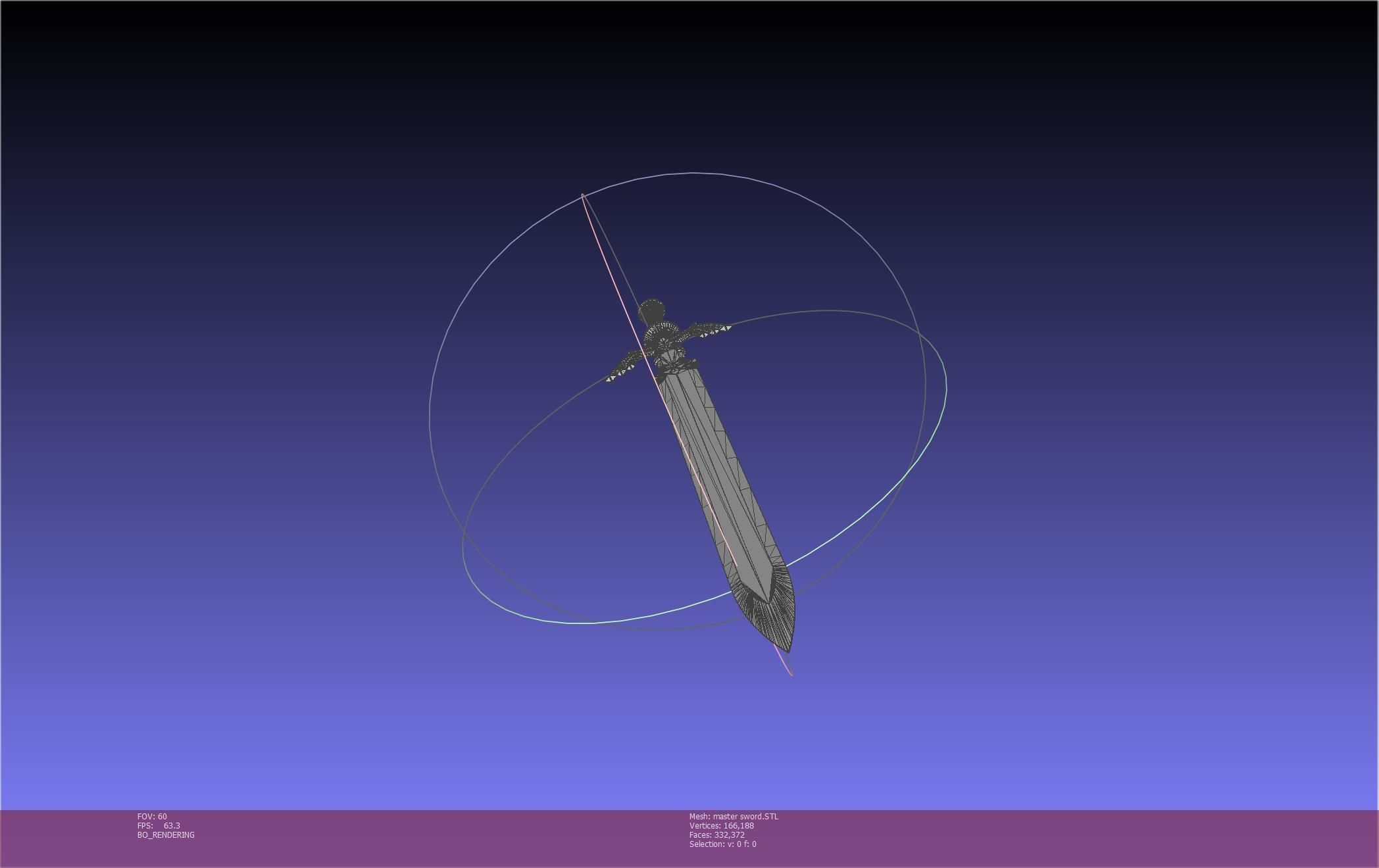 Zelda Master Sword Printable Assembly 3D print model_16