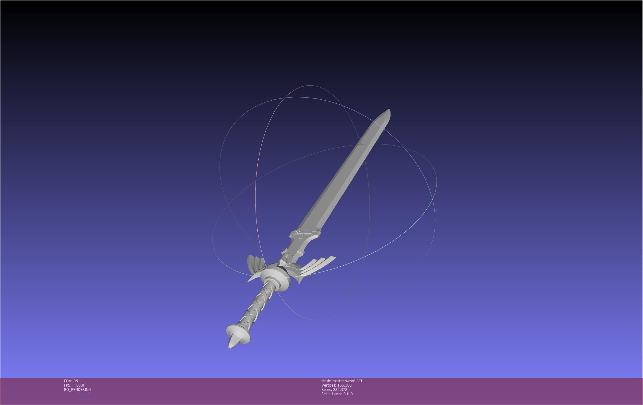 Zelda Master Sword Printable Assembly 3D print model_82