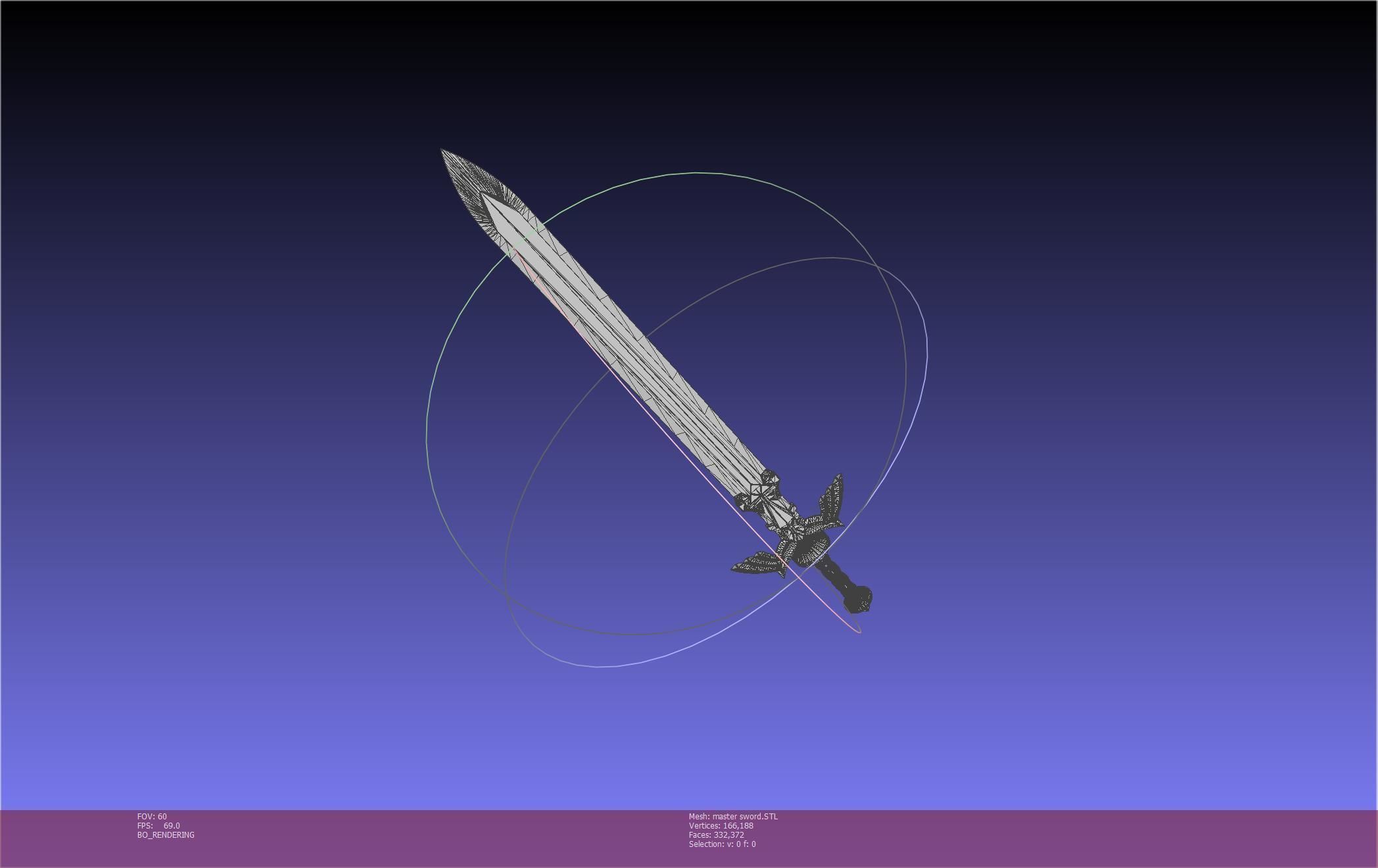 Zelda Master Sword Printable Assembly 3D print model_15