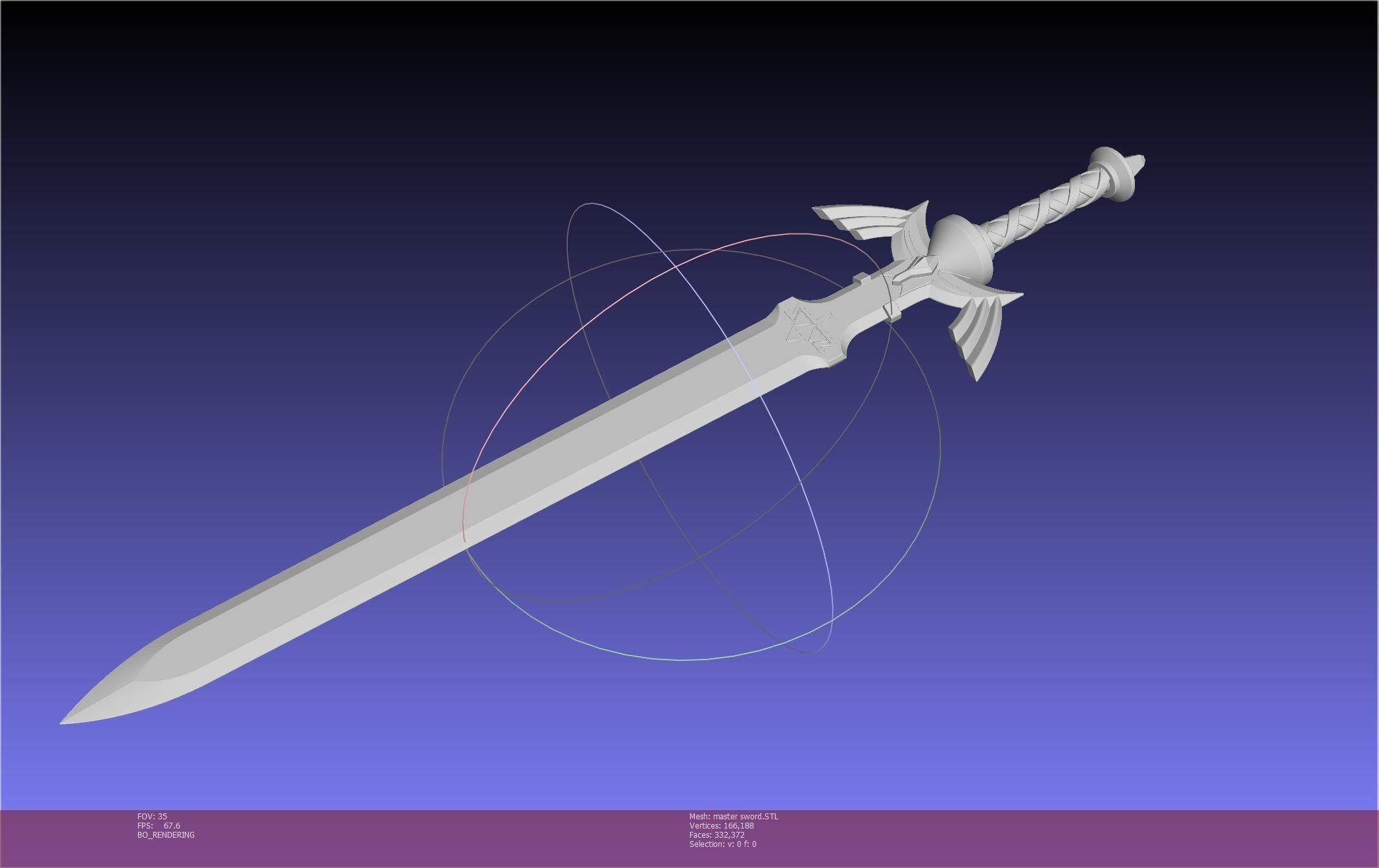 Zelda Master Sword Printable Assembly 3D print model_96