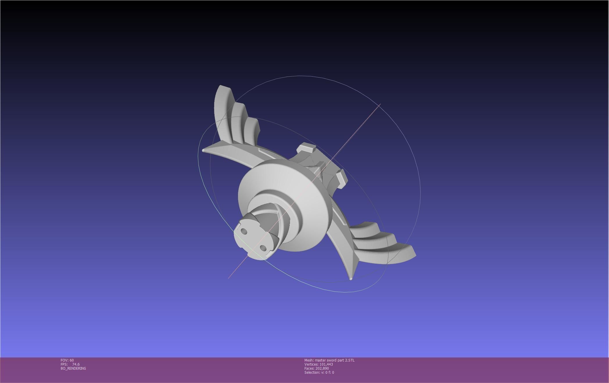 Zelda Master Sword Printable Assembly 3D print model_122