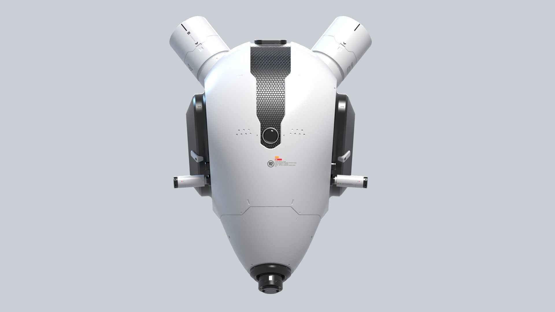 robotic rat head Sci-Fi concept 3D model