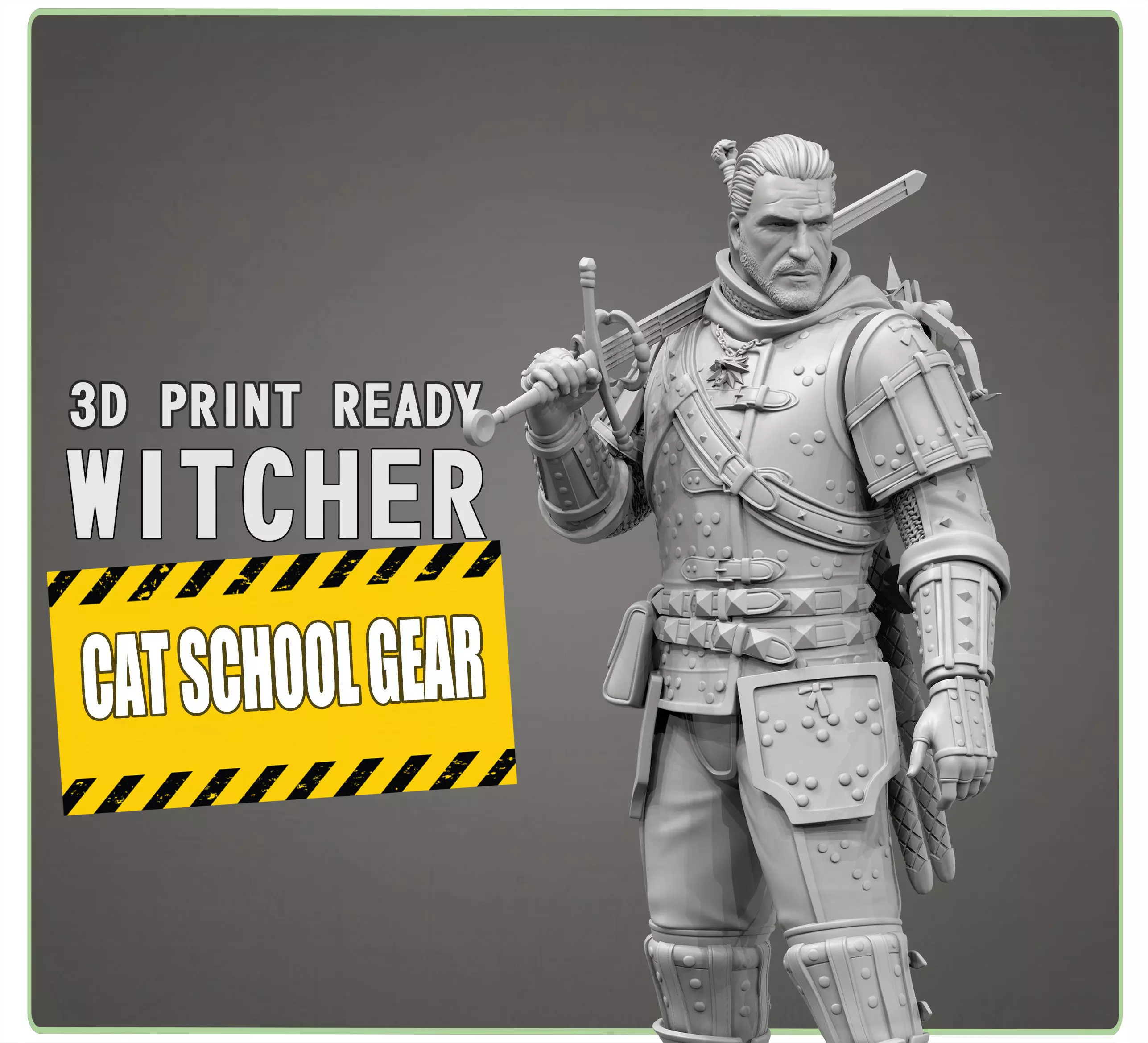 The Witcher two barrels 3D print model