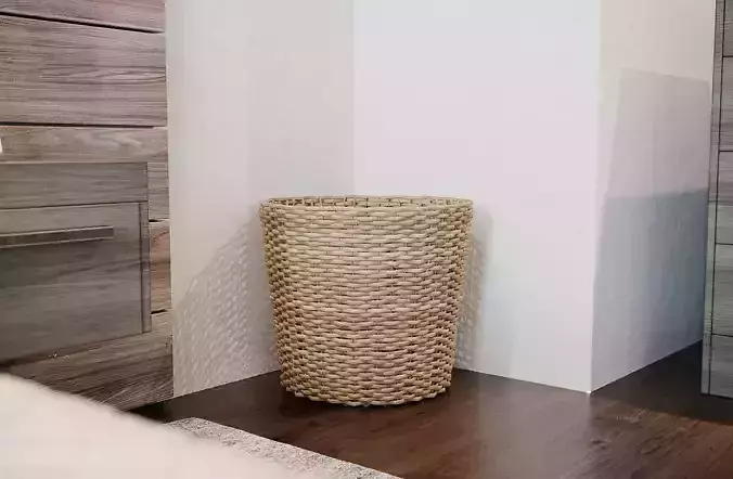 Detailed Straw Rattan Braided Basket 3 sizes