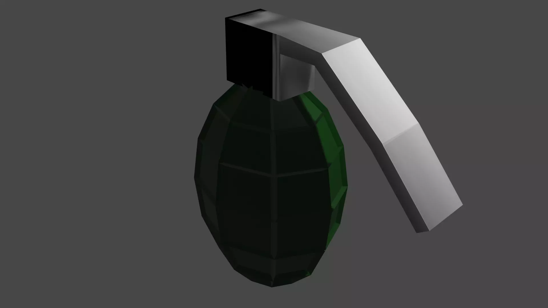 Grenade Low-poly 3D model_0