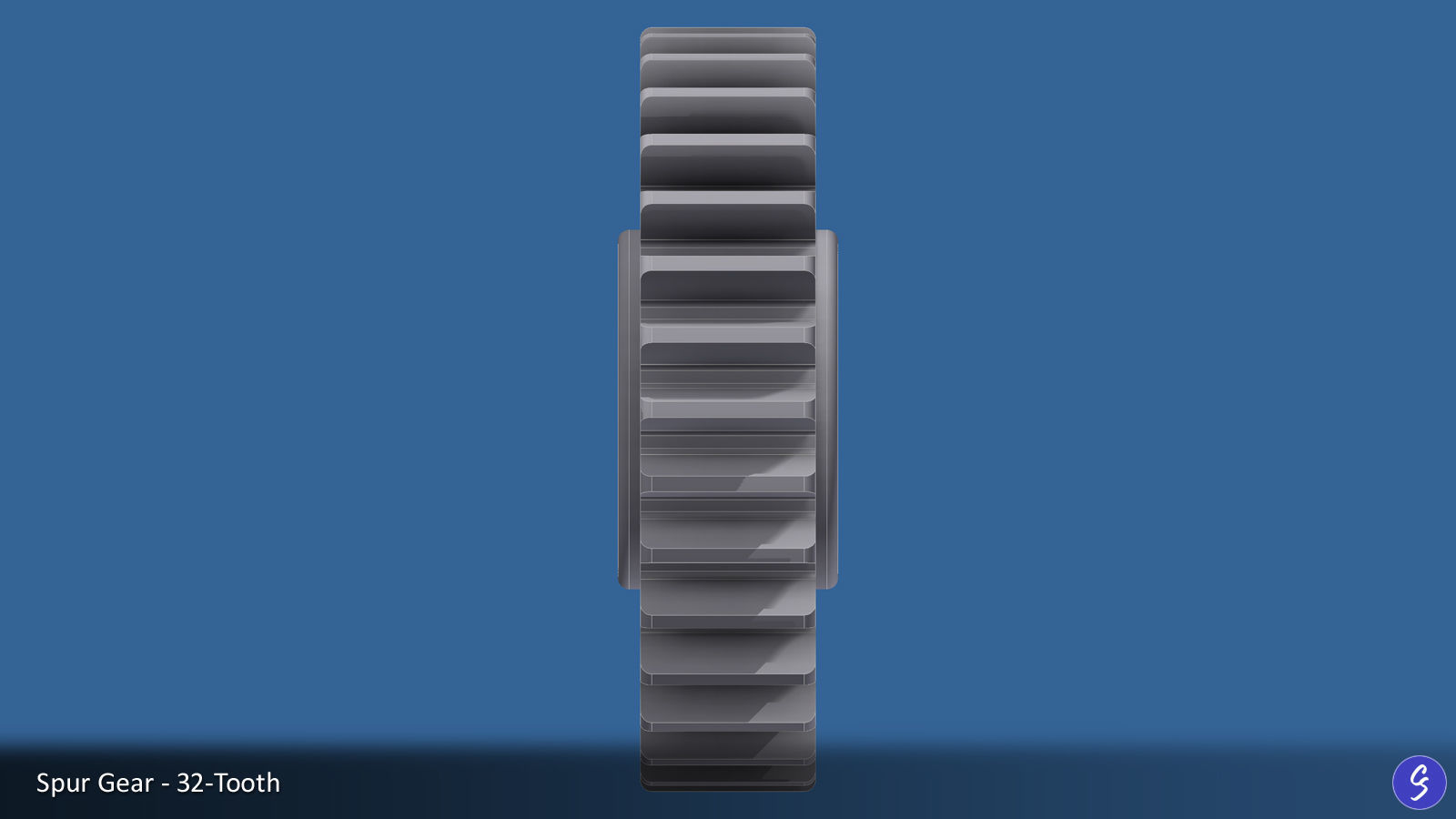 32-Tooth Spur Gear 03 3D print model_20