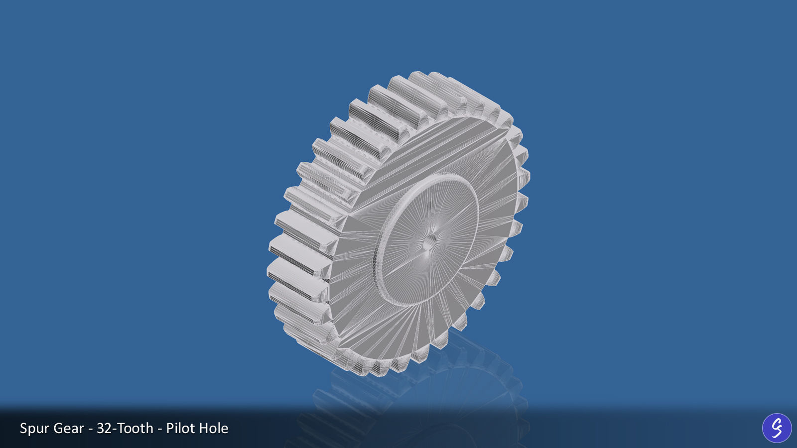 32-Tooth Spur Gear 03 3D print model_18