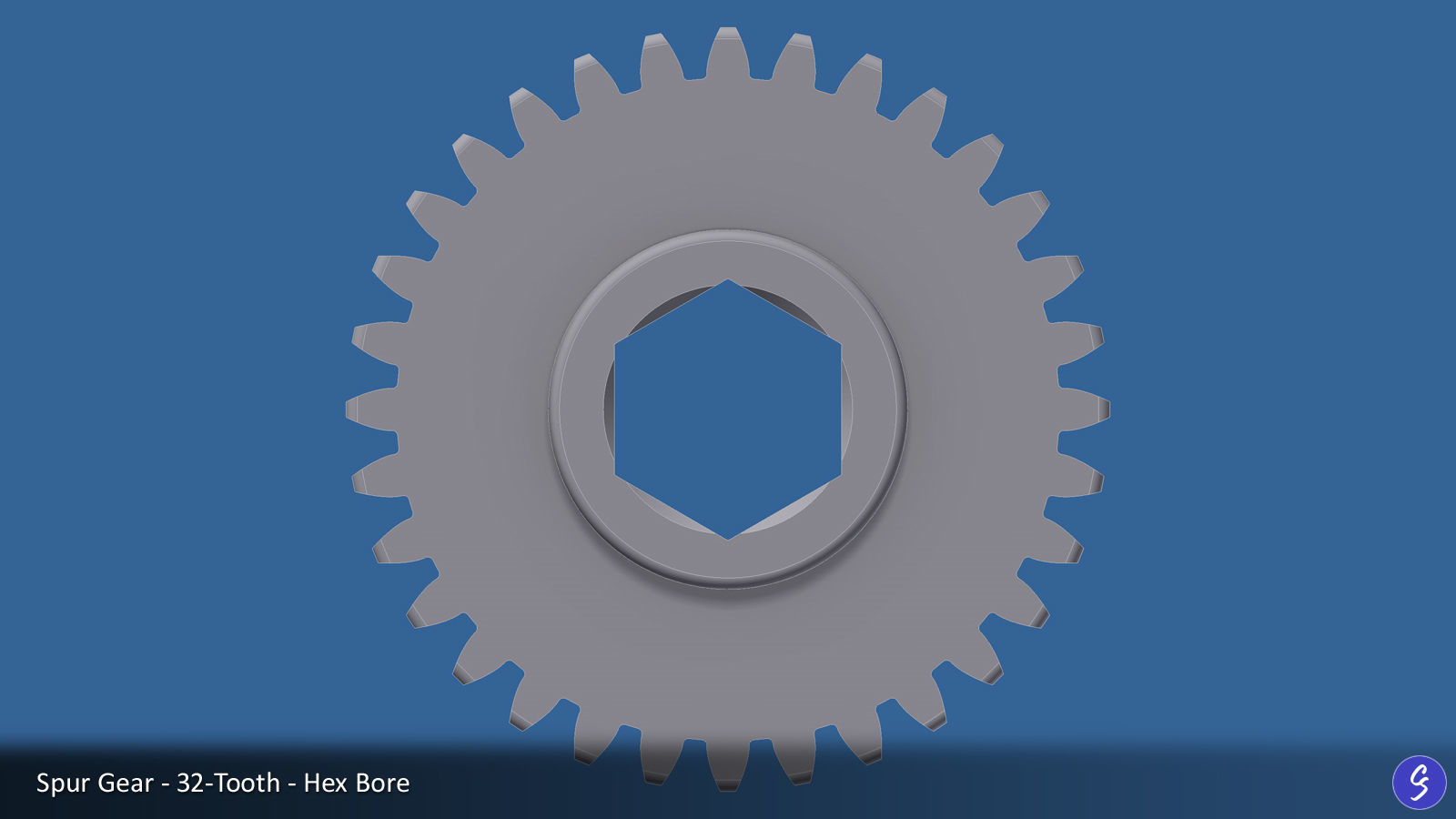 32-Tooth Spur Gear 03 3D print model_13
