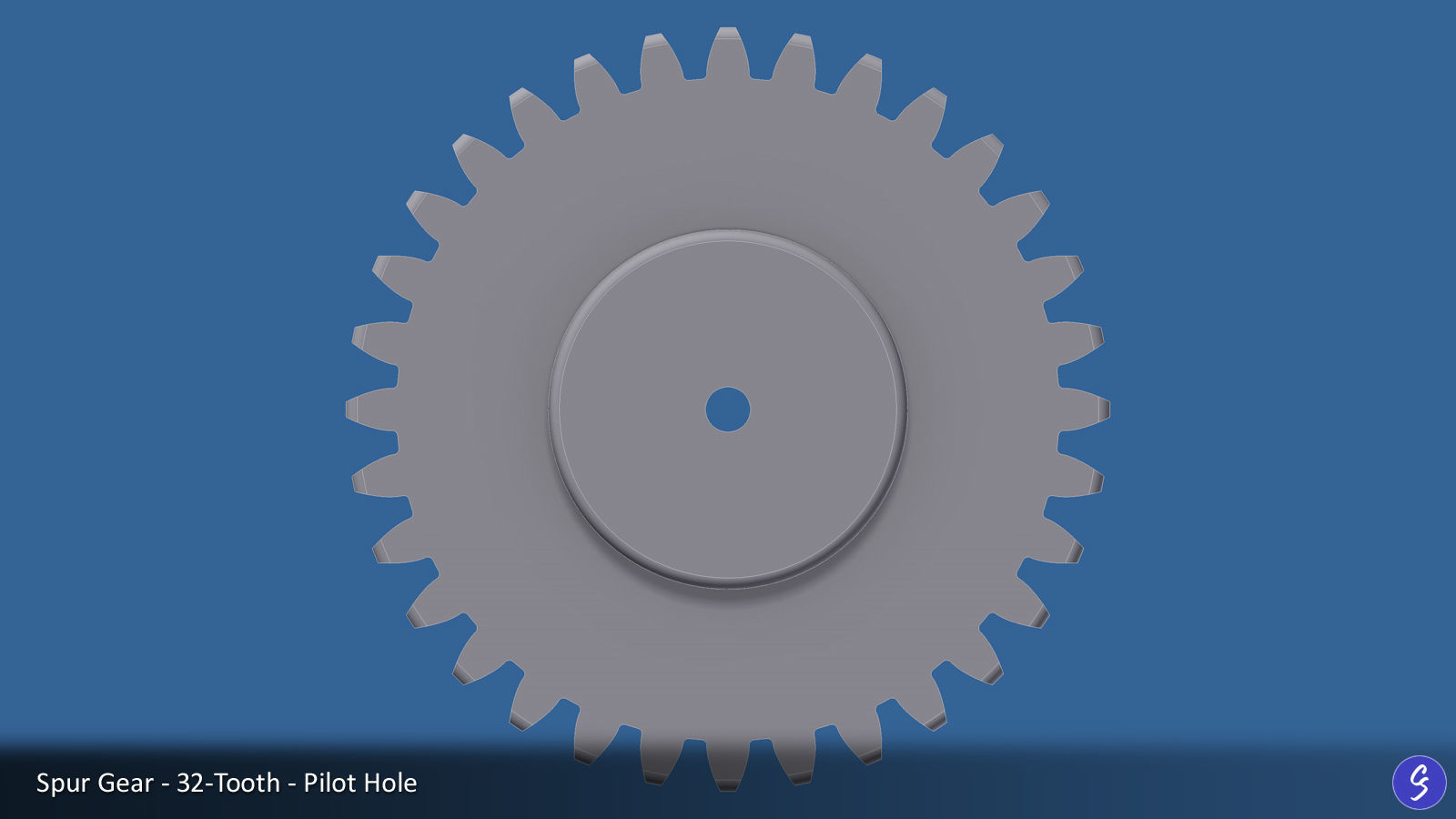 32-Tooth Spur Gear 03 3D print model_17