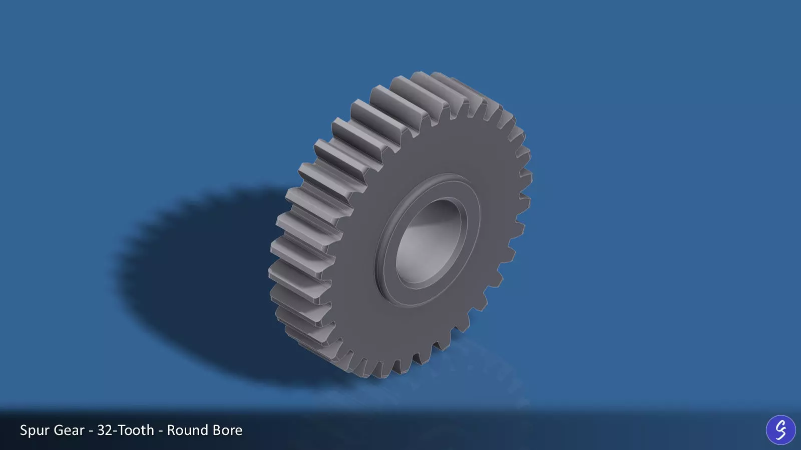 32-Tooth Spur Gear 03 3D print model_0