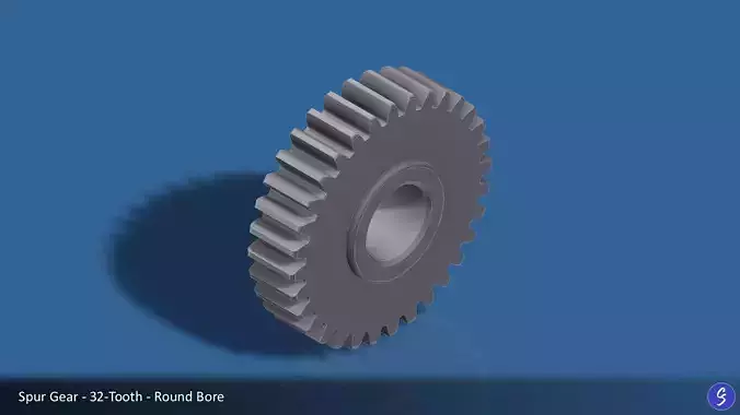 32-Tooth Spur Gear 03 3D print model
