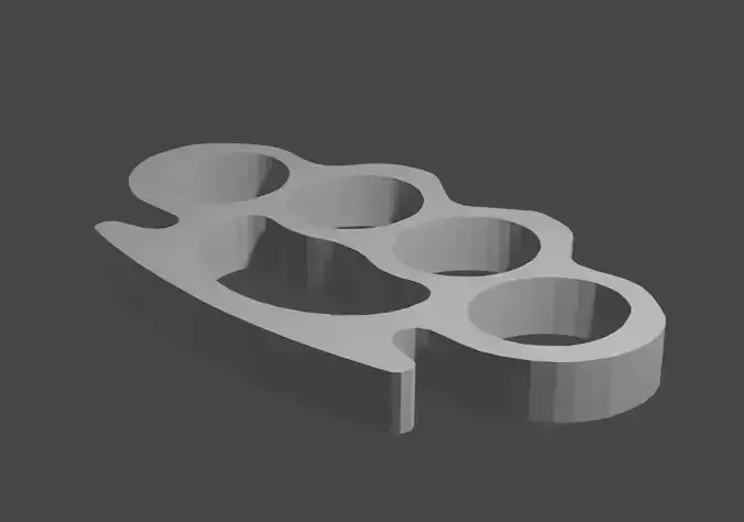 3D Model Brass Knuckles  3D print model