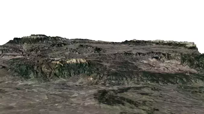 Pikes Peak 3D model