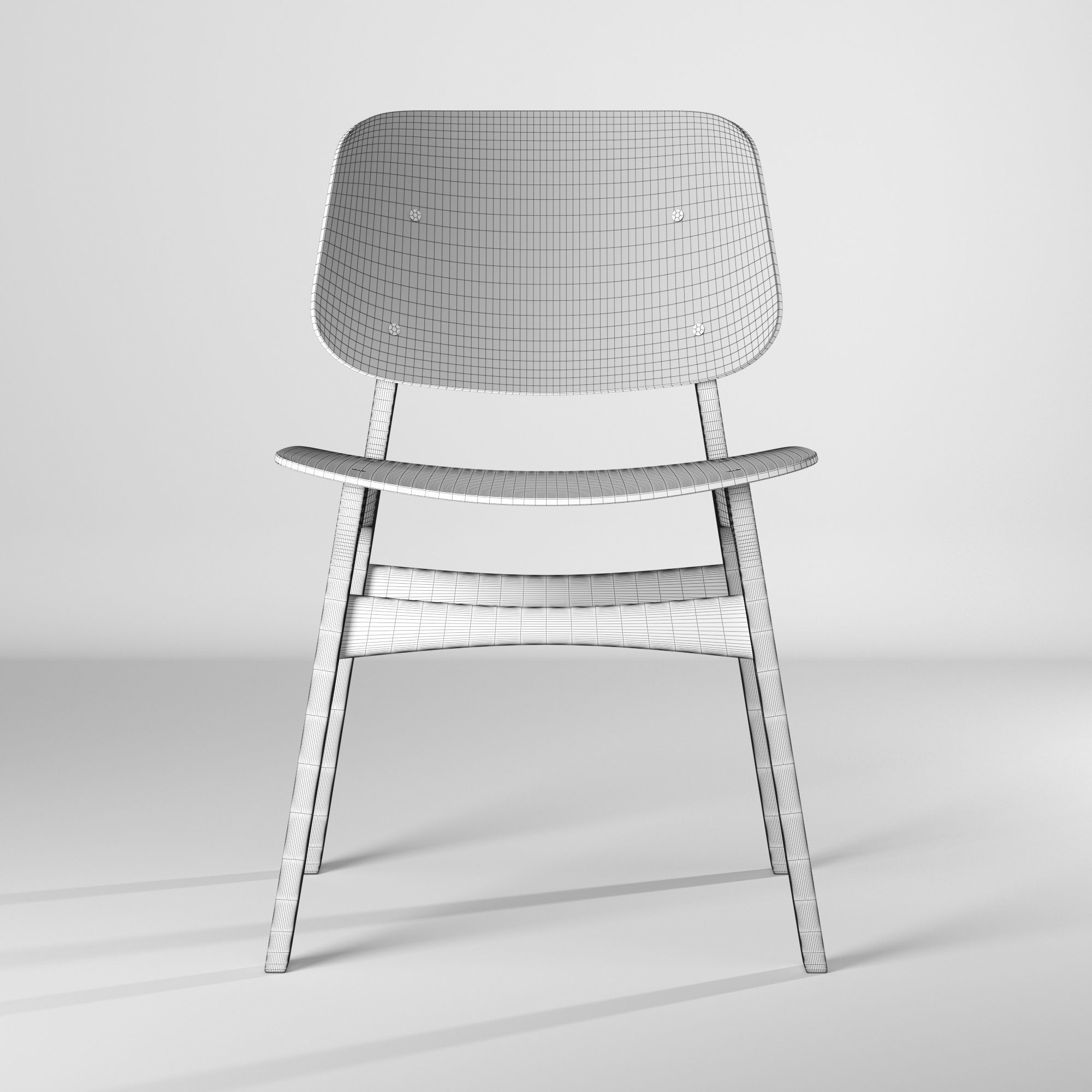 Fredericias Soborg Chair - Silla Fredericias Soborg Free 3D model_6