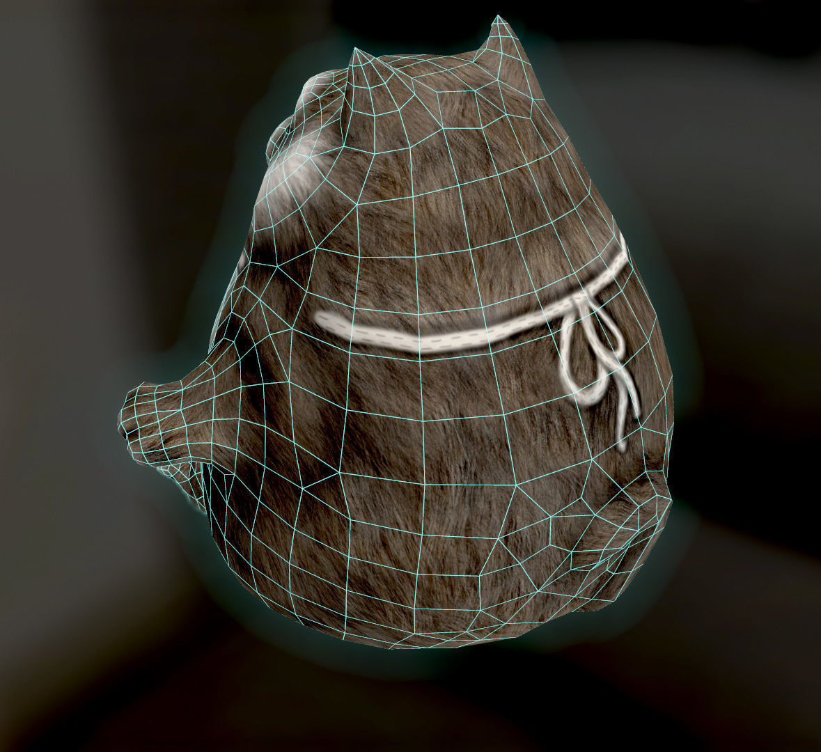 Mike cat Low-poly 3D model_5