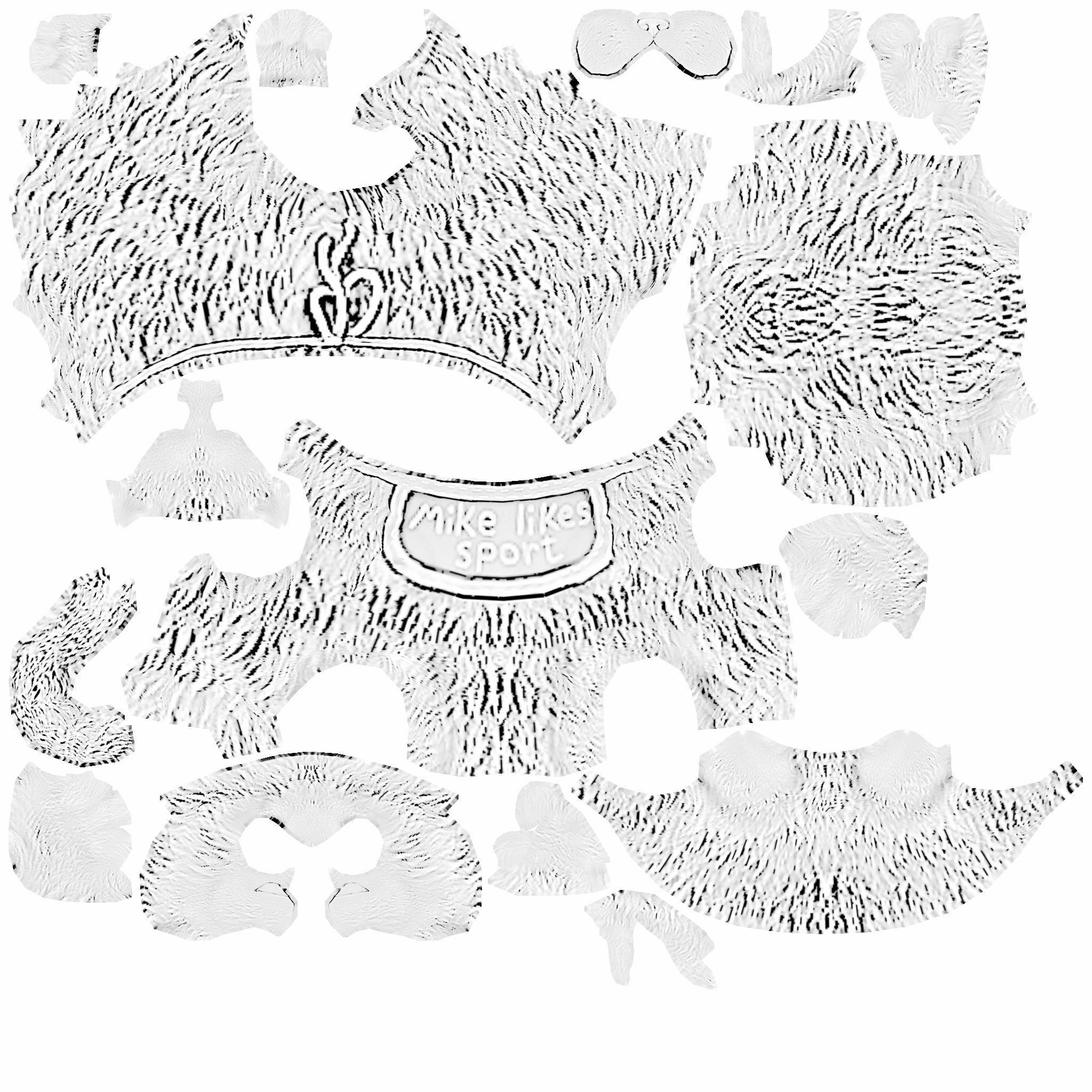 Mike cat Low-poly 3D model_7