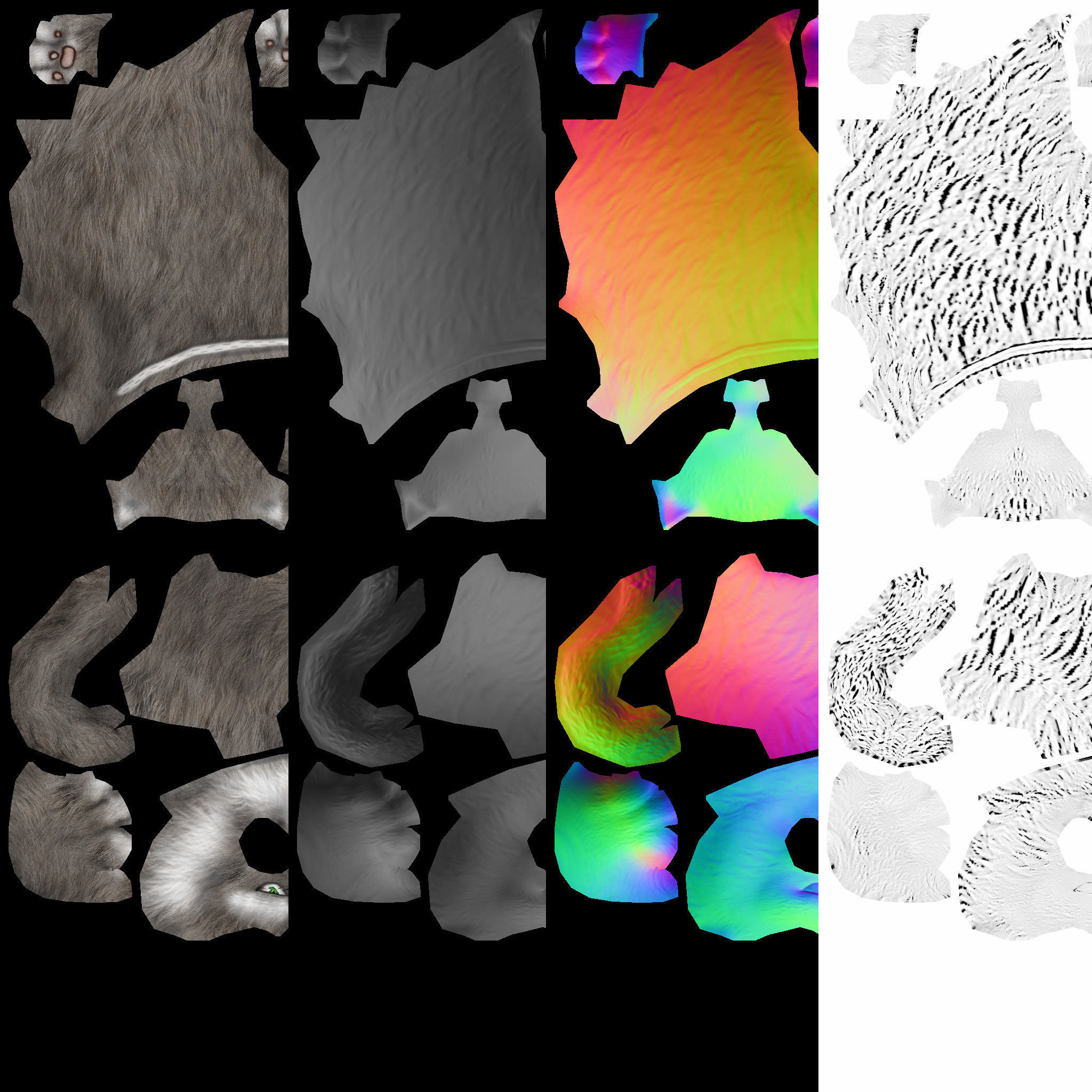 Mike cat Low-poly 3D model_2