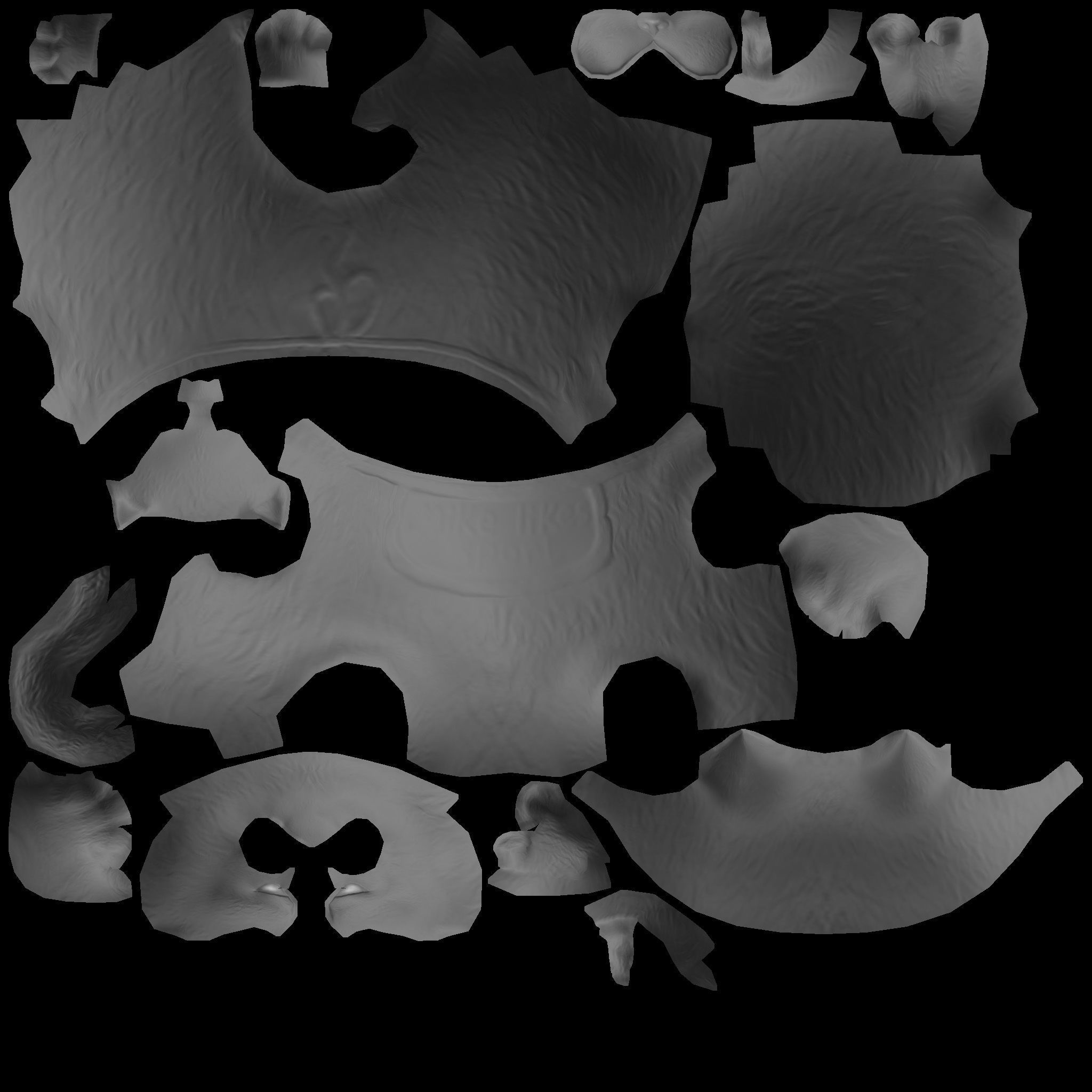 Mike cat Low-poly 3D model_8