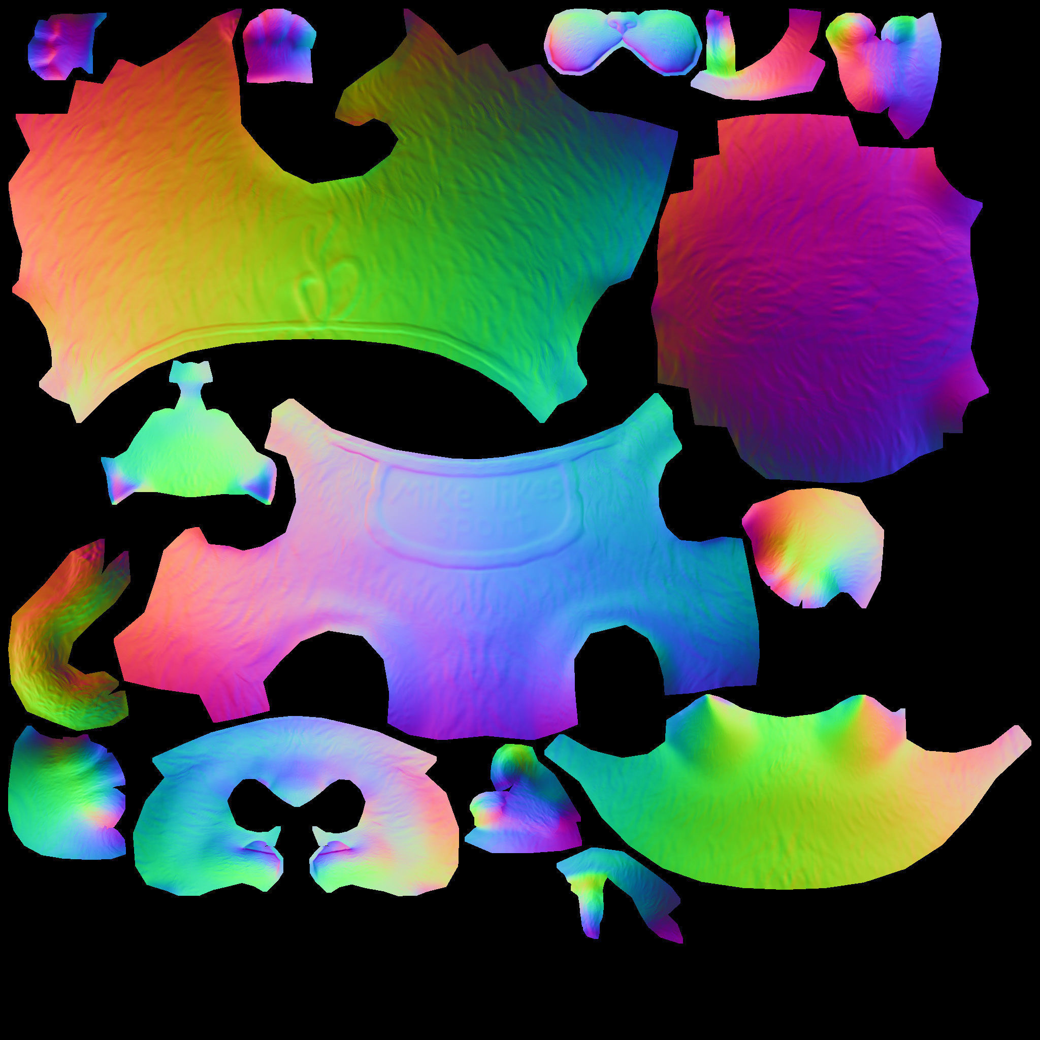 Mike cat Low-poly 3D model_9