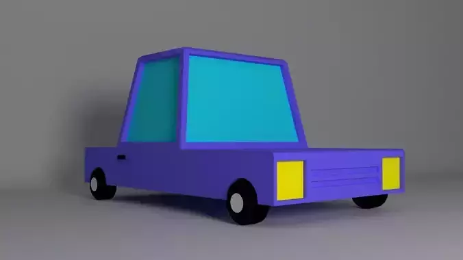 simple lowpoly car