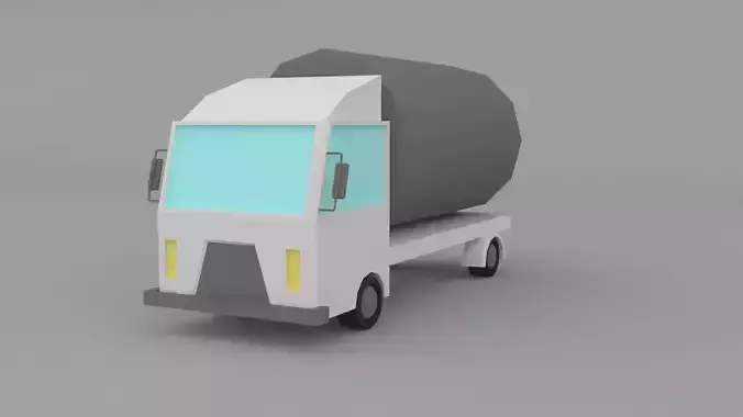 lowpoly tanker truck