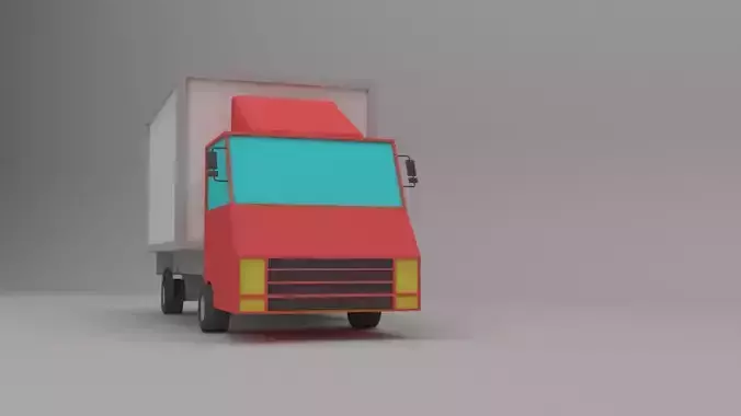 lowpoly truck