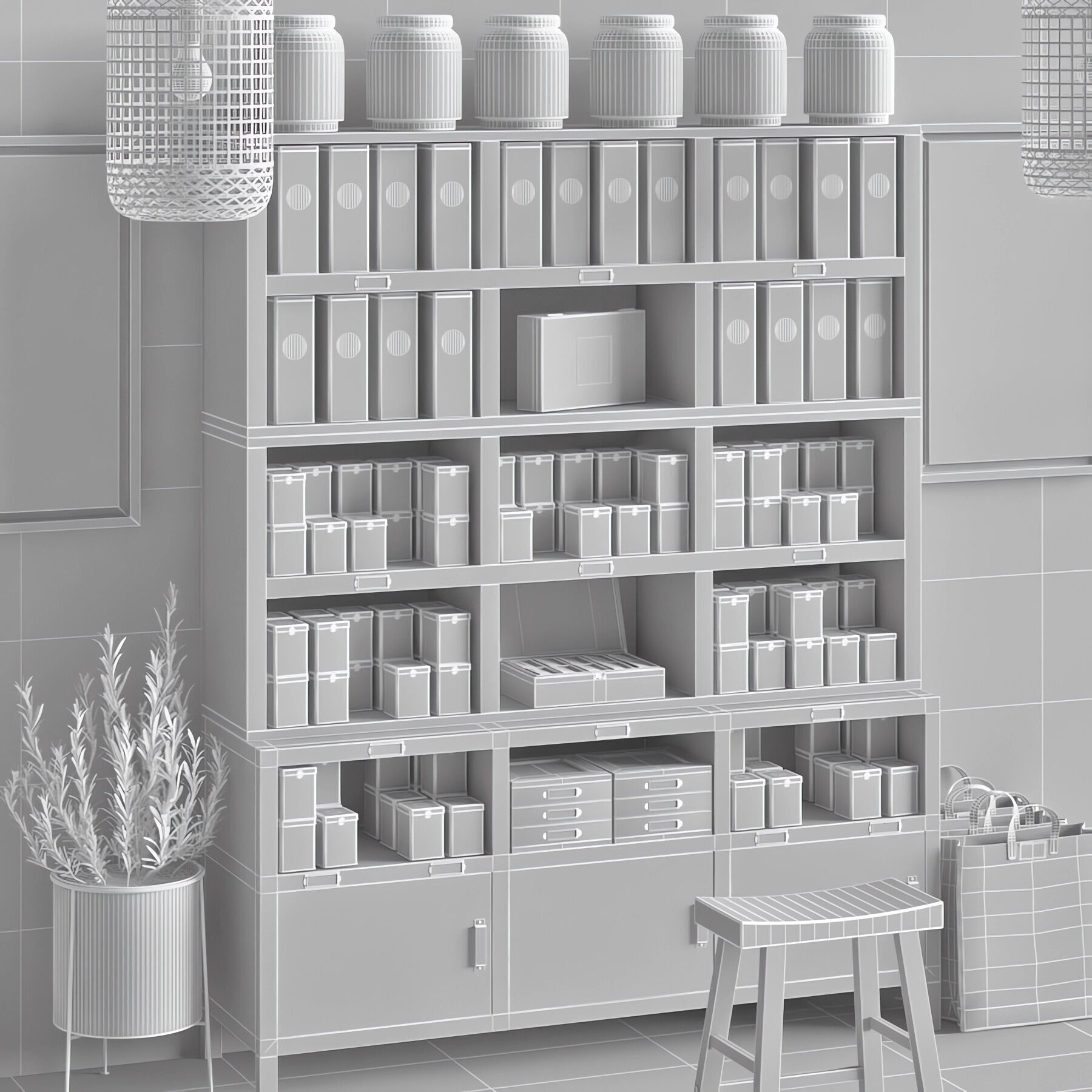 Epicerie Set 01  3D model_6