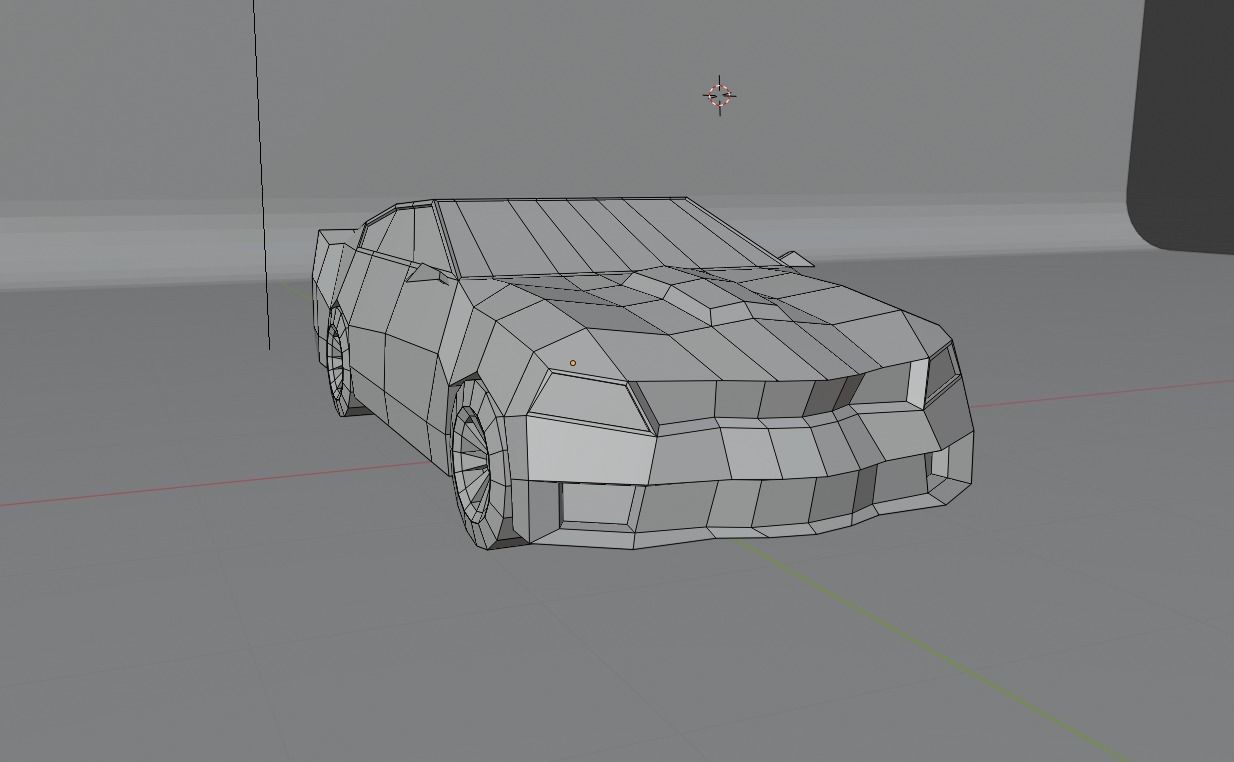lowpoly car Low-poly 3D model_6