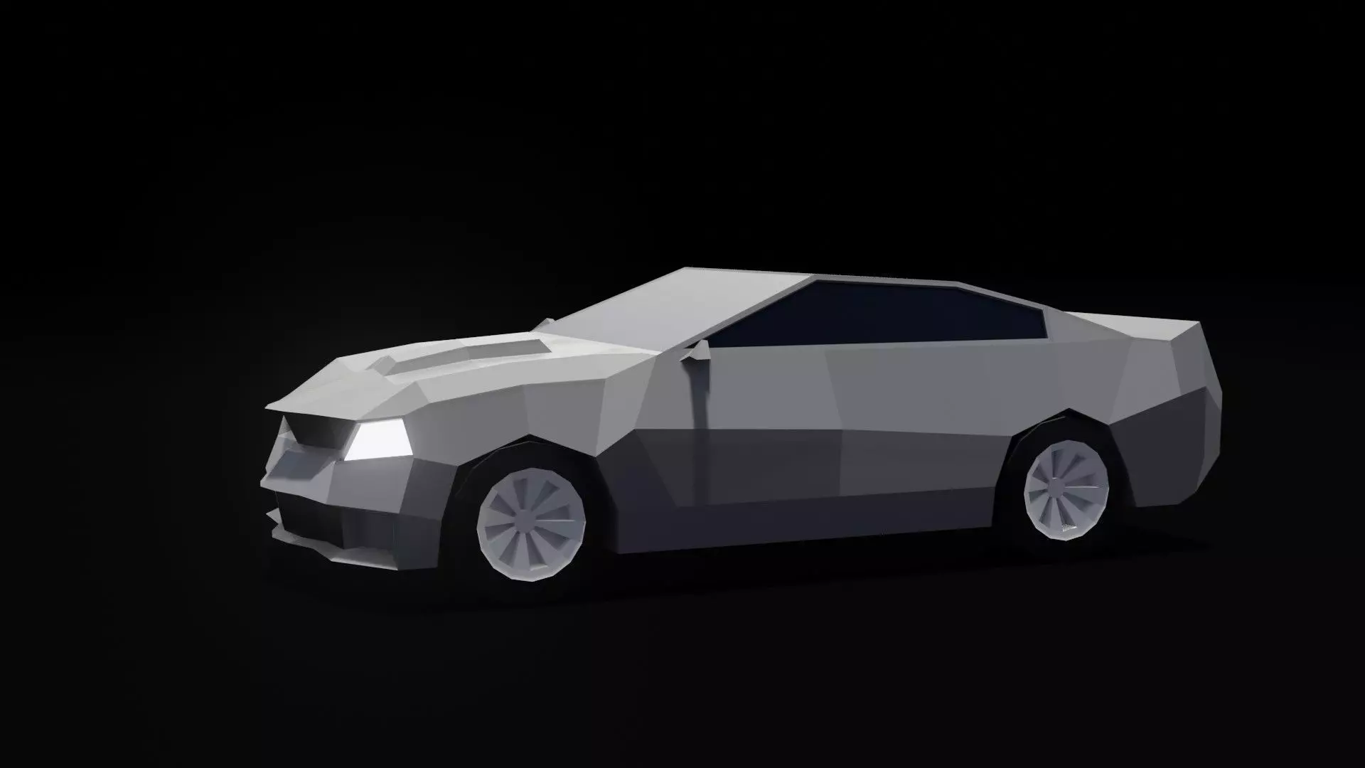 lowpoly car Low-poly 3D model_0