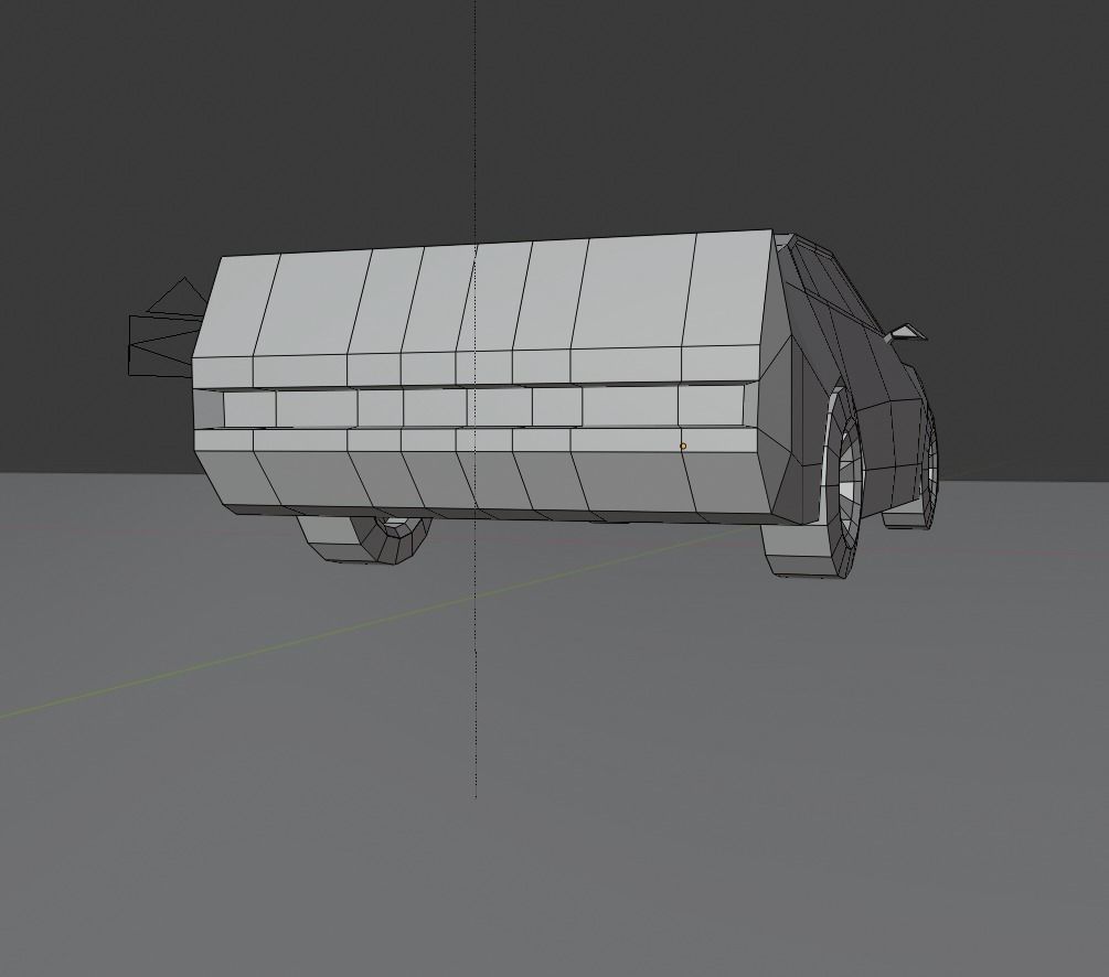 lowpoly car Low-poly 3D model_9