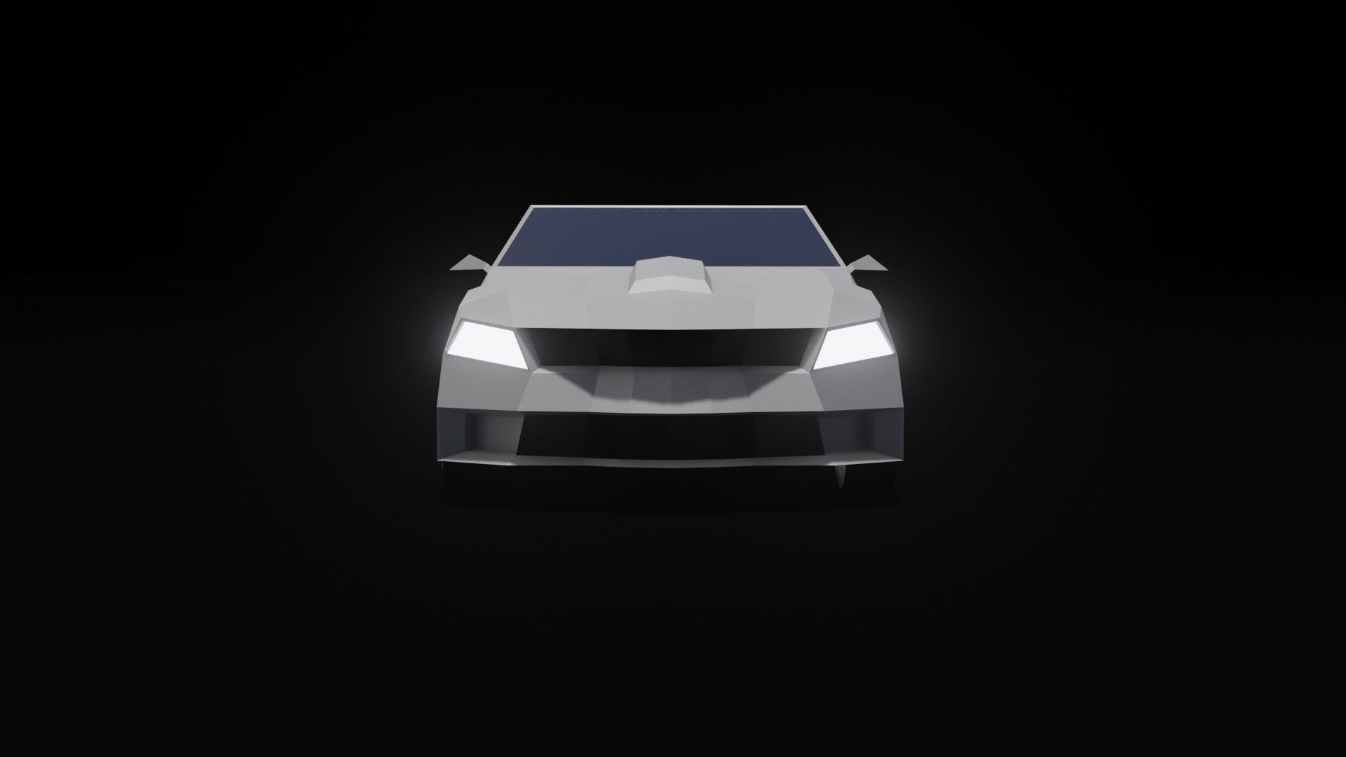 lowpoly car Low-poly 3D model_3