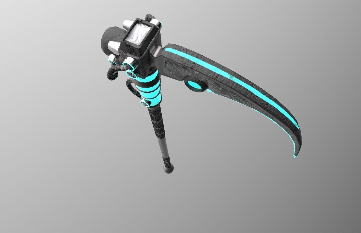 Tech Scikle  Low-poly 3D model_2